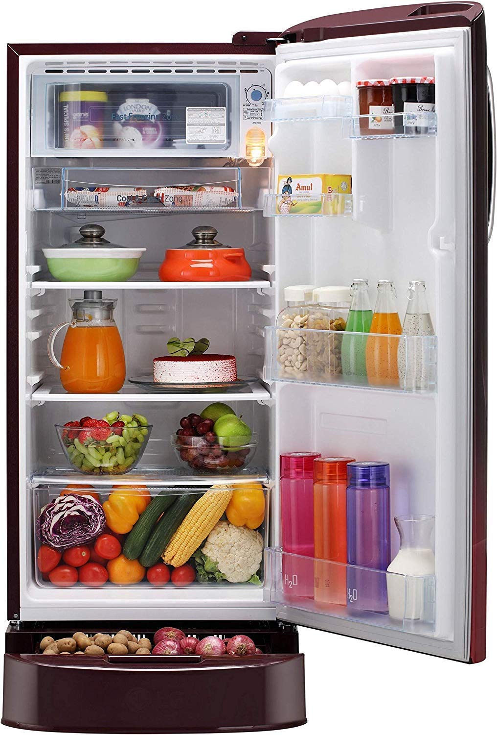 Samsung RA19BDTS1/XTL Refrigerator Replacement Freezer Door - Clear 190L Single Door Compatible with AV Models | Perfect for Kitchen, Home, Office & Dorm Use