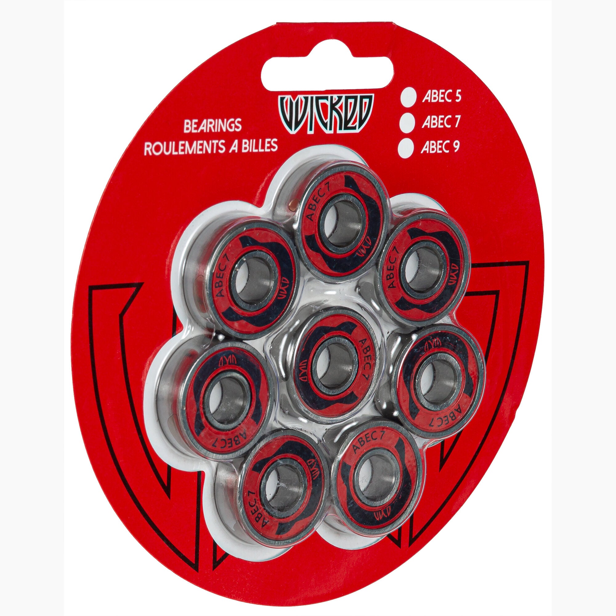 Premium ABEC 7 Skateboard Bearings - 8 Pack Set for Smooth Rolling & High Speed Performance | Perfect for Skateboards, Longboards, Roller Skates & Inline Skates