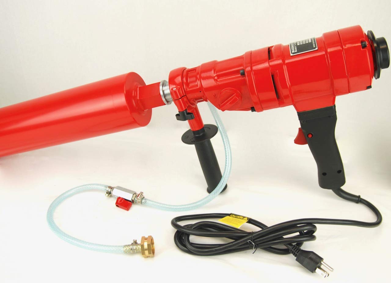 BLUEROCK TOOLS CORE DRILL Model 4Z1 - 2-SPEED CONCRETE CORING DRILL for Professional Construction & Masonry Work - Perfect for Drilling Holes in Concrete, Brick, and Stone