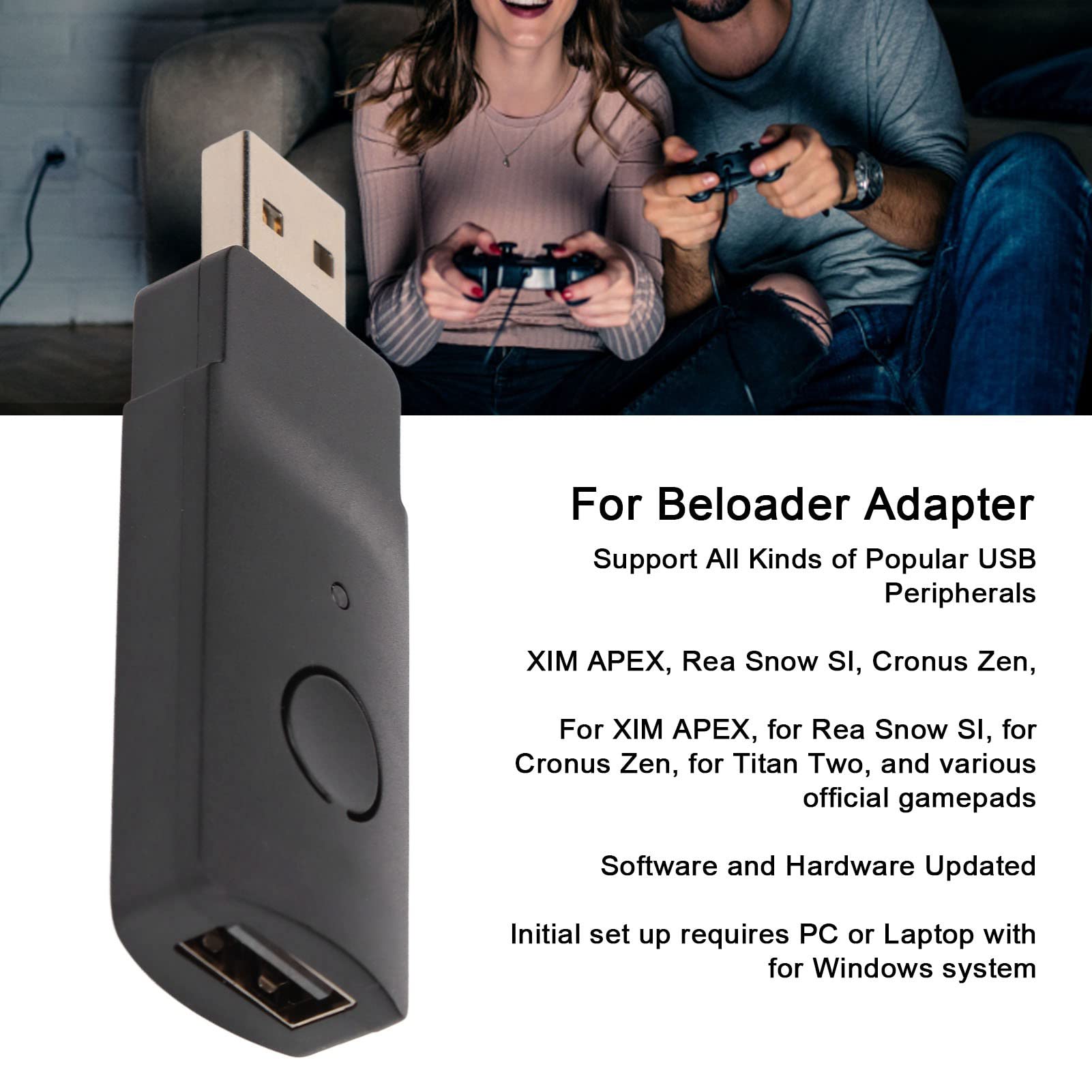 Vomeko Keyboard and Mouse Adapter for PS5, PS4 - Convert Controller to KBM for Gaming | Compatible with Beloader & XIM | Perfect for FPS, RPG, and Competitive Play on Console