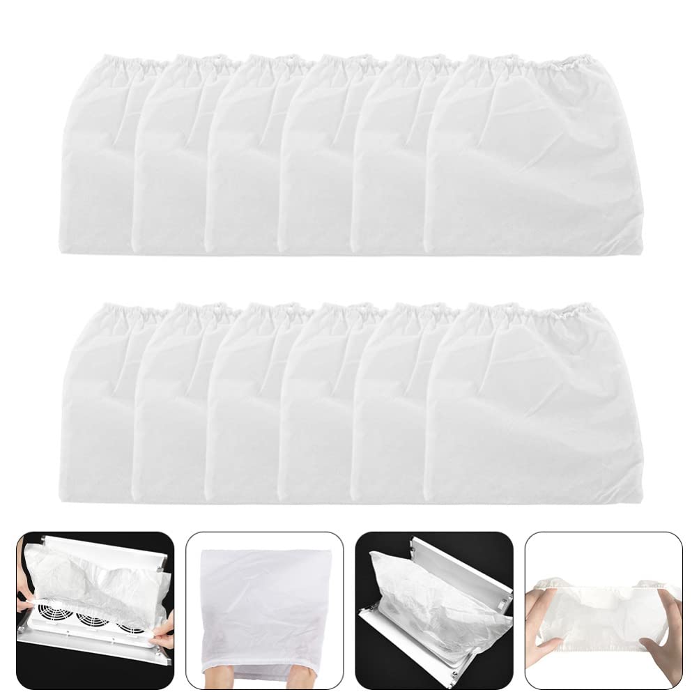 12Pcs Nail Dust Collector Bags for Manicure - Vacuum Cleaner Accessories, Dust Suction Storage Bags for Nail Salon & Home Nail Care - Reusable Nail Art Dust Removal Bags for Professional & DIY Use