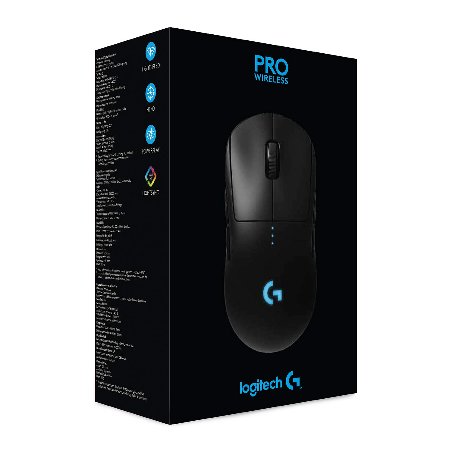 Logitech G Pro Wireless Gaming Mouse - Lightweight Esports Performance for PC & Mac - Perfect for FPS, MOBA & Competitive Gaming