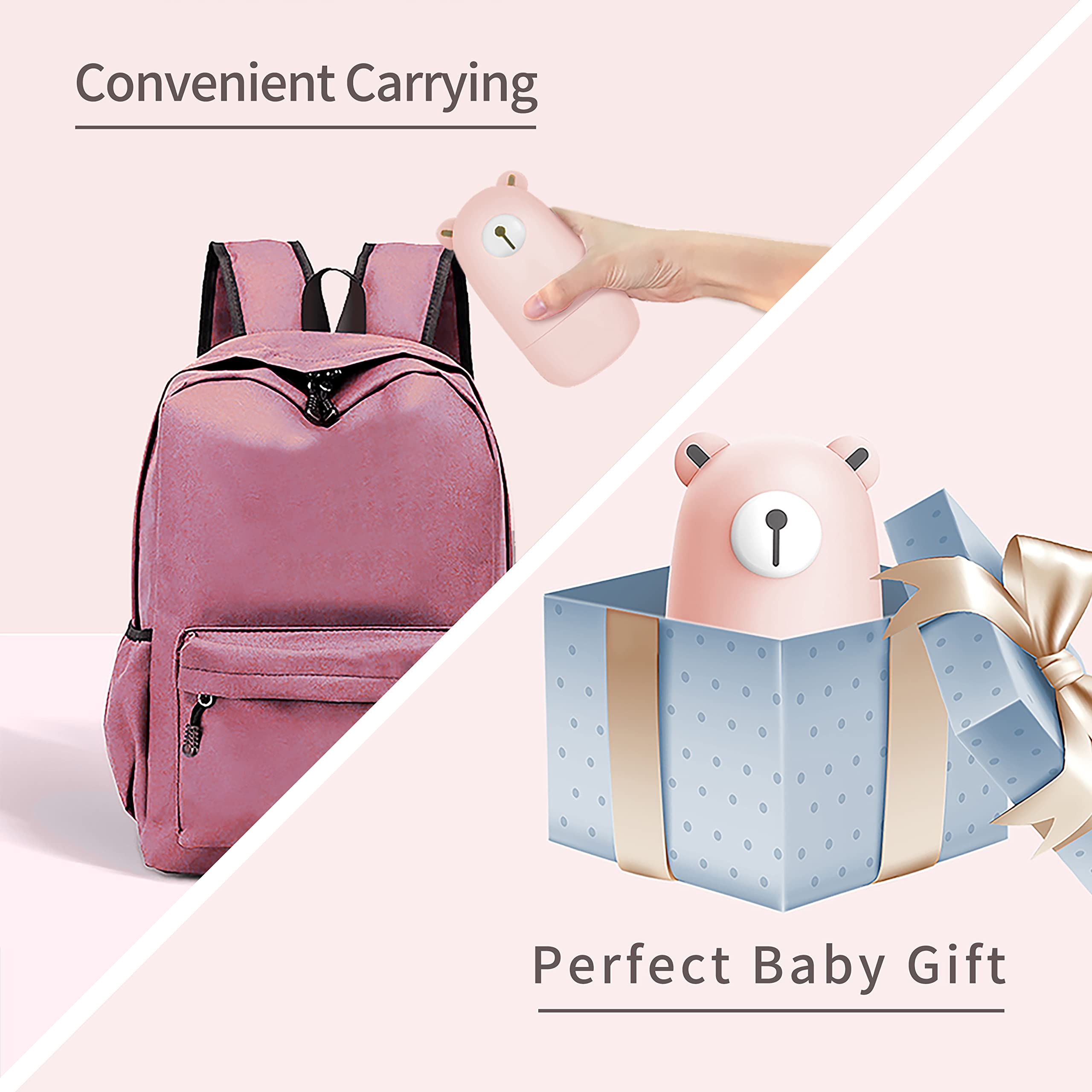 **Baby Nail Clippers Set with Cute Case - Safe Infant Manicure & Pedicure Kit for Newborns, Toddlers & Kids | Perfect Baby Shower Gift & New Parent Essentials (Pink Bear Design) | Gentle Grooming for Healthy Nails at Home or Travel**
