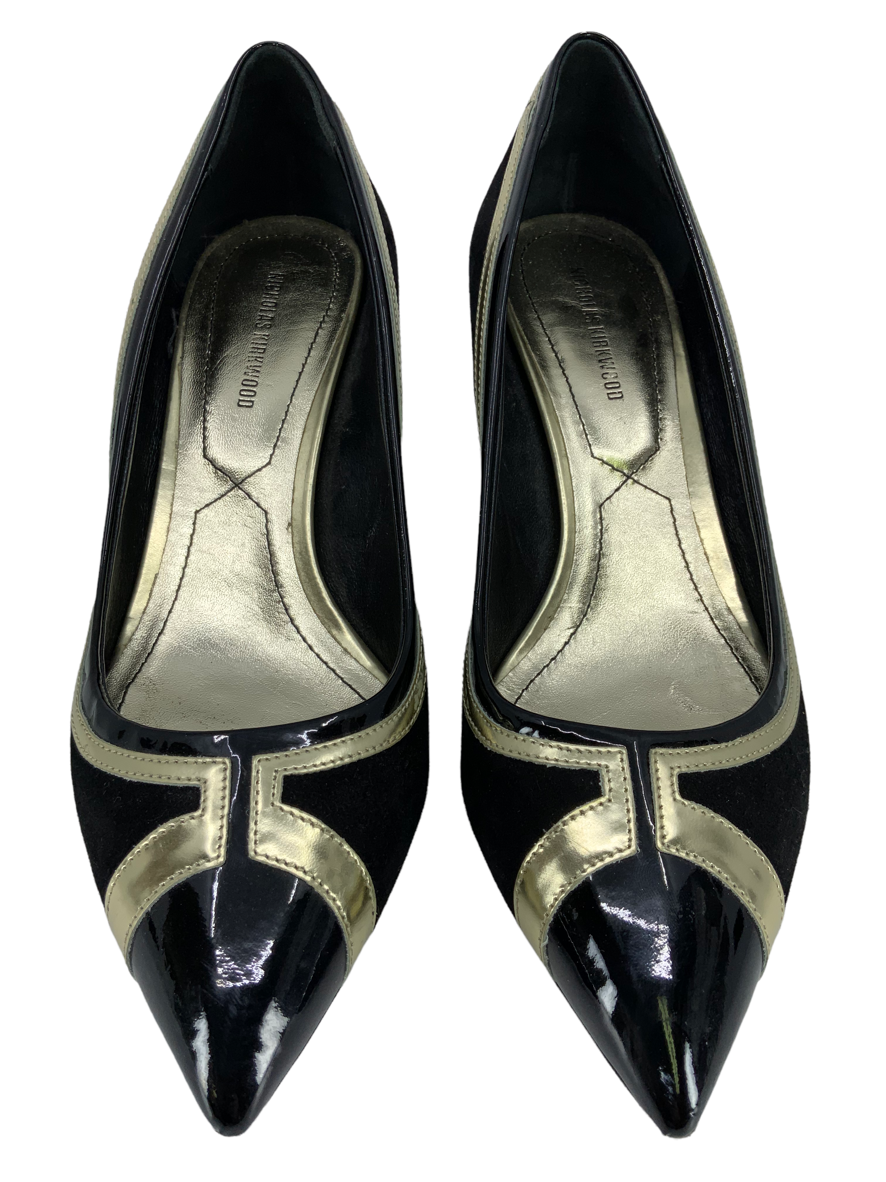 NICHOLAS KIRKWOOD Prism Suede Pumps Women's Size 7.5 | Elegant High Heels for Parties, Weddings & Office Wear
