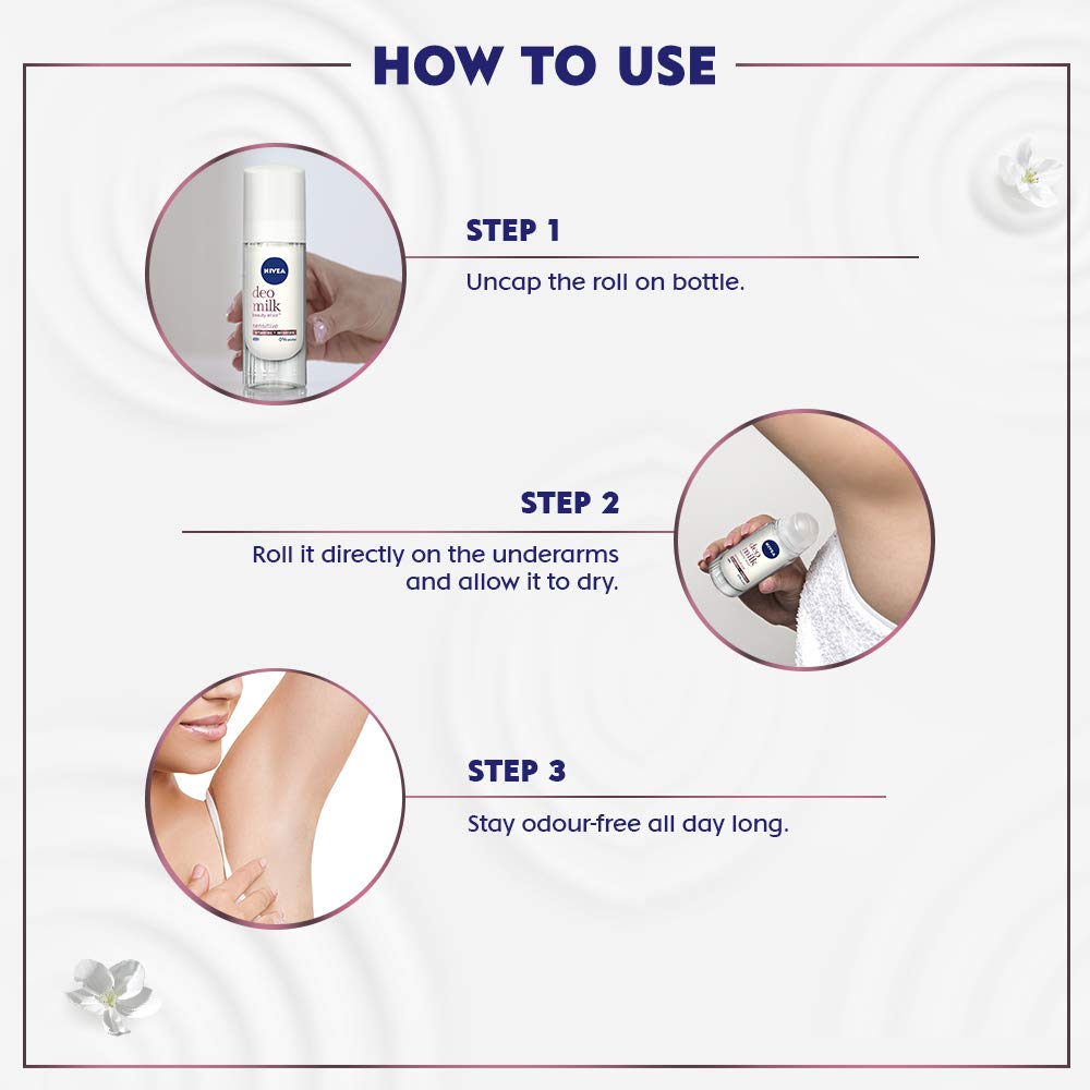 Nivea Sensitive Roll On Deodorant for Women - 40ml | Gentle & Effective Protection | Perfect for Daily Use & Sensitive Skin
