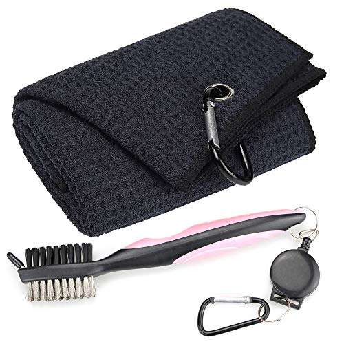 Black Towel+pink Brush
