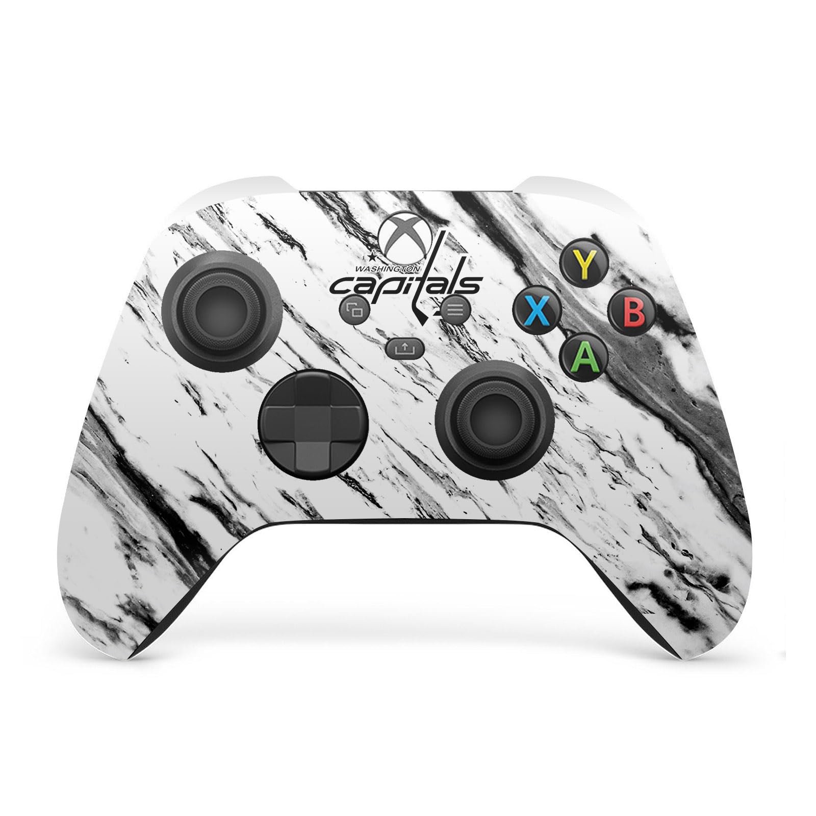 Head Case Designs Licenza Ufficiale NHL Marmoreo Washington Capitals Vinile Sticker Gaming Pelle Adesivo Compatibile con Xbox Series X/S Controller - Decorazione Personalizzata per Gaming Setup e Tornei