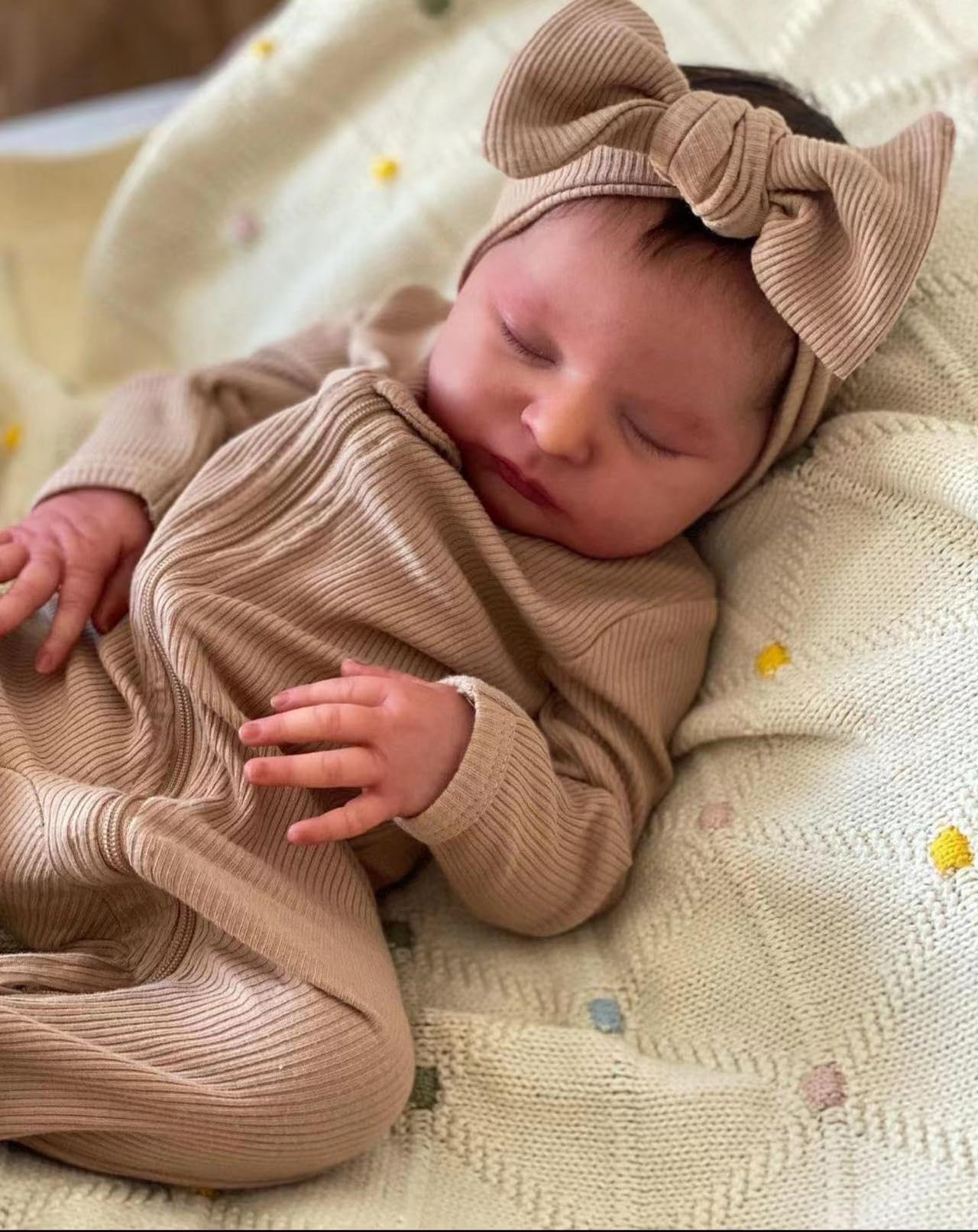 Realistic 19 Inch Silicone Reborn Baby Doll - Lifelike Newborn Girl Toy for Kids | Perfect for Collectors, Gift Giving & Role Play