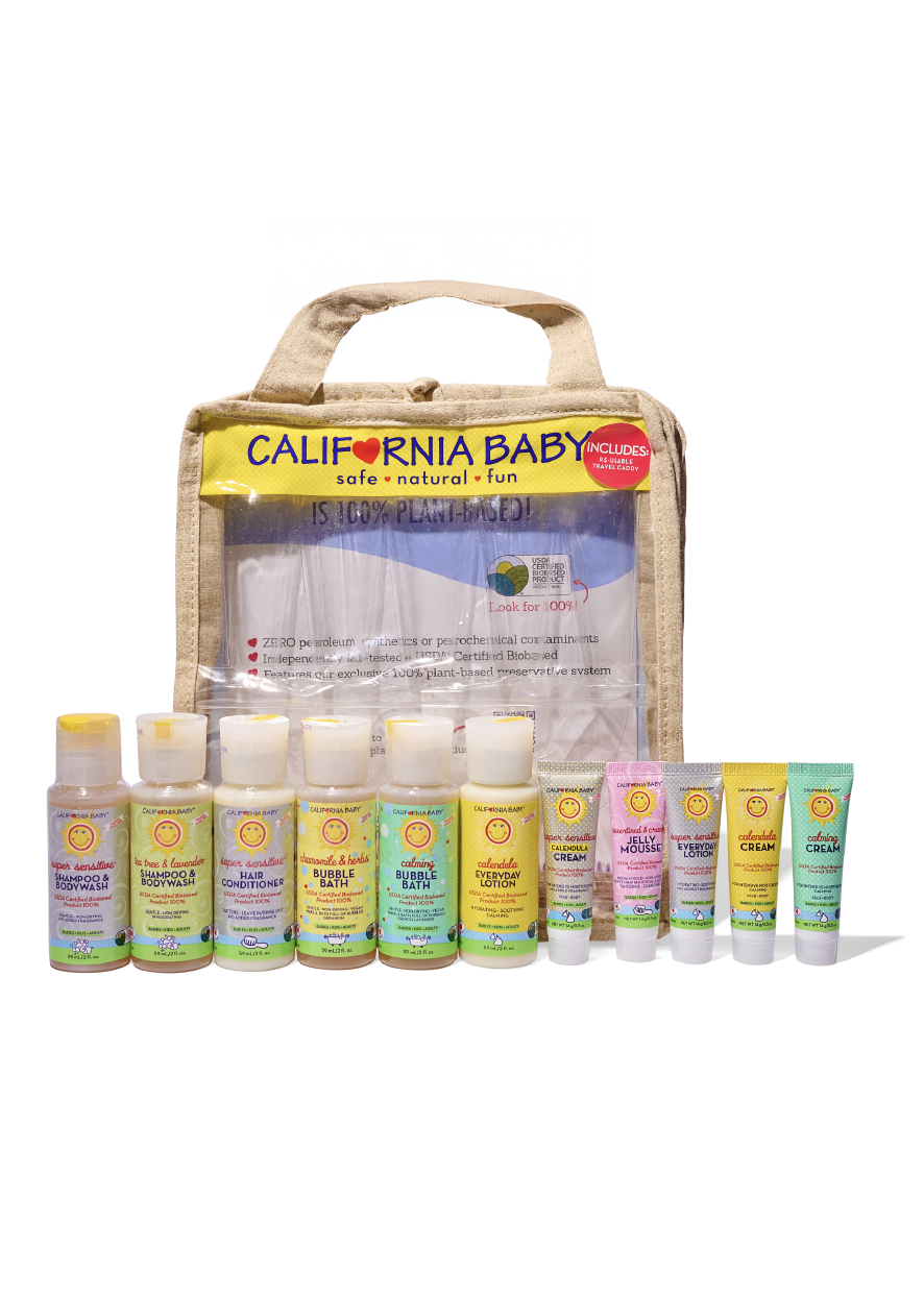 100% Plant-Based Collection™ Deluxe Travel Set - Eco-Friendly Vegan Toiletry Kit for Women & Men | Perfect for Vacation, Camping, Business Trips & Airplane Carry-On