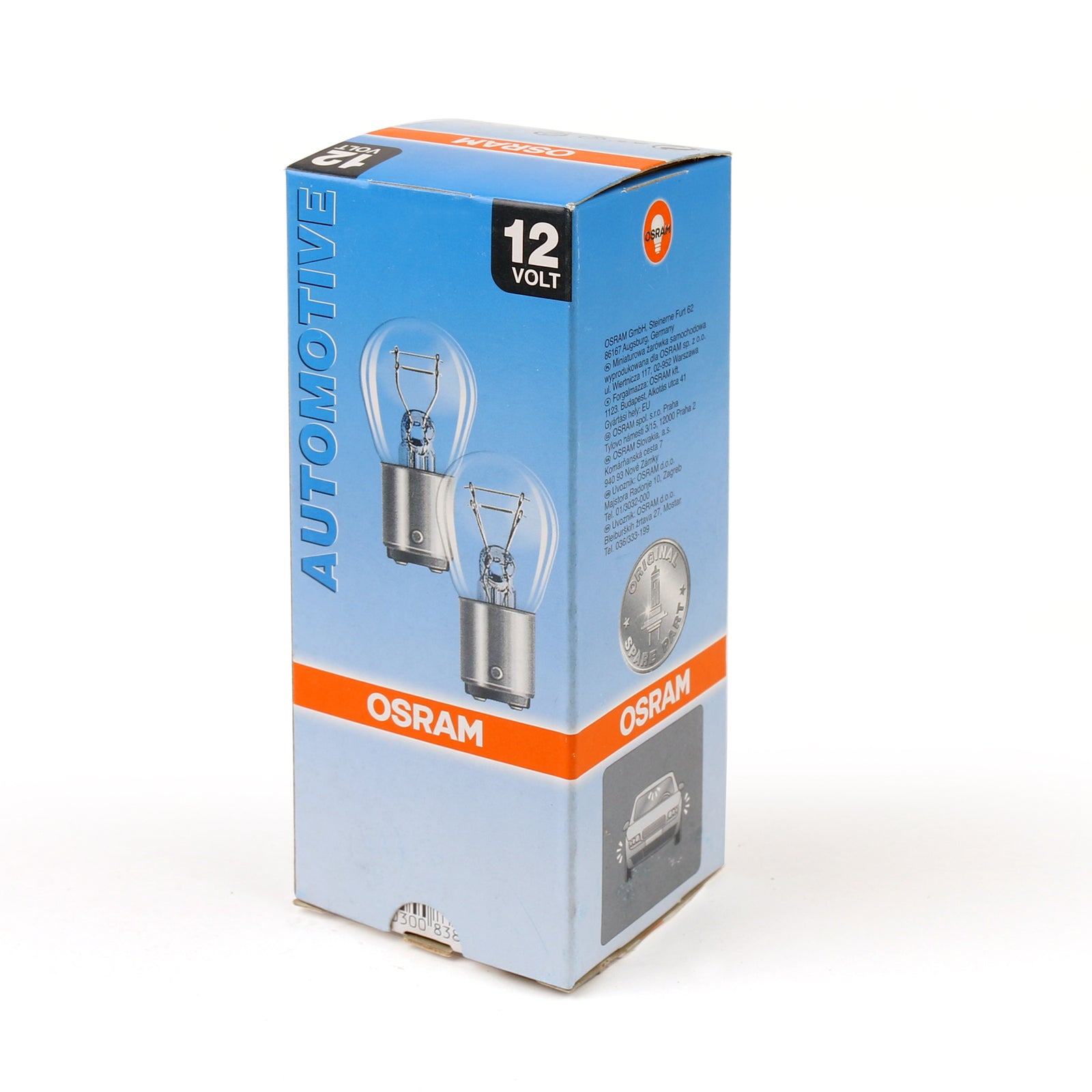10Pcs OSRAM 7528Y 12V 21/5W P21/5W BAY15D Amber Stop & DRL Light Bulbs (2200K) - Universal Fit for Cars, Trucks, Motorcycles - Perfect for Turn Signals, Brake Lights & Daytime Running Lights