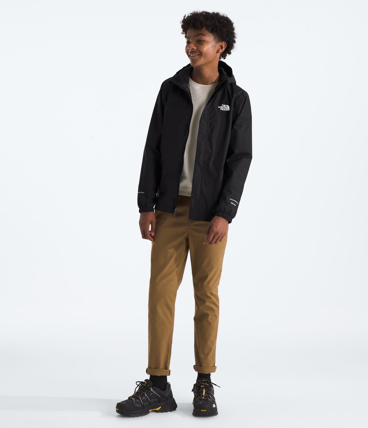 Antora Boys' Waterproof Rain Jacket - Lightweight & Windproof Outdoor Jacket for Hiking, Camping, and School