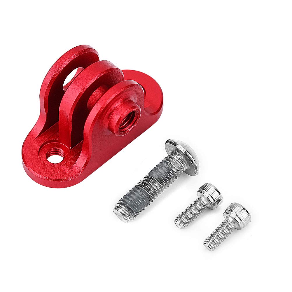 Premium Metal Bicycle Computer Bracket & Action Camera Mount - Universal Fit for GoPro, DJI & More - Durable Red Bike Accessory for Cycling, Commuting & Outdoor Adventures