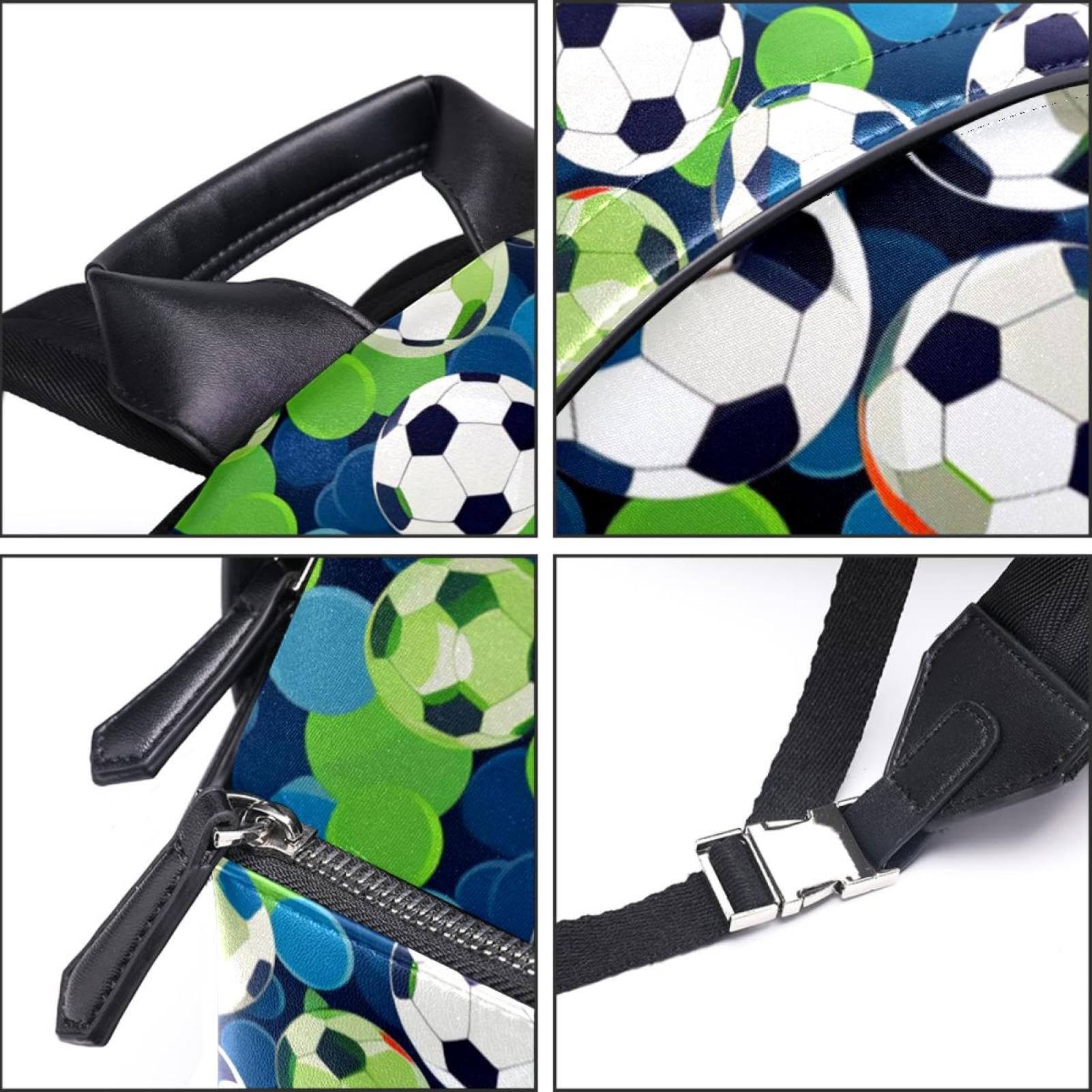 Men's & Women's Travel Backpack with Floral Soccer Ball Design - Lightweight Durable Carry-On Backpack for Hiking, Gym, School & Daily Commute