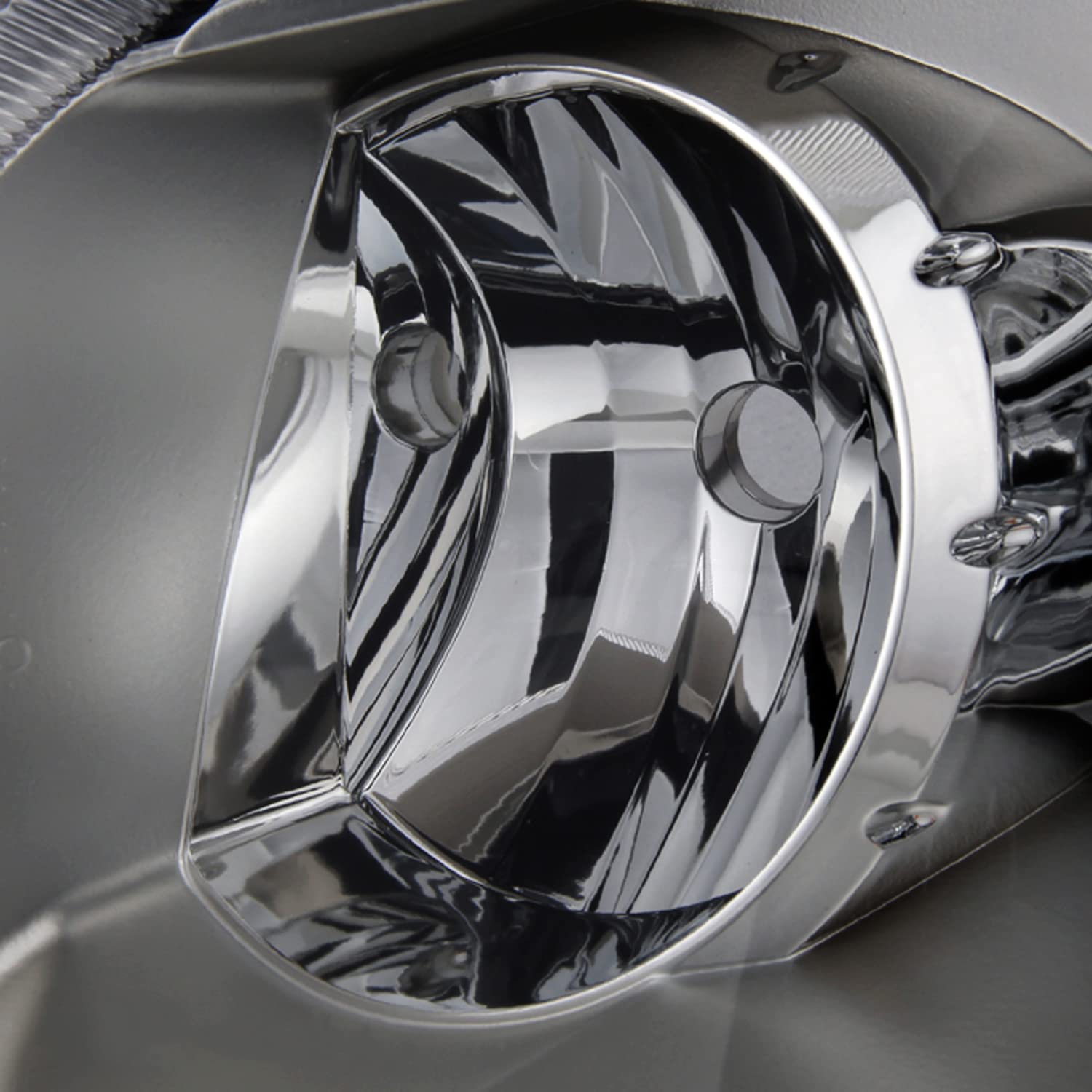 AKKON Replacement Chrome Bezel Headlights for Dodge Magnum - Driver & Passenger Side Headlamp Pair - OE Style Direct Fit - Upgrade Your Vehicle's Lighting for Night Driving & Enhanced Visibility