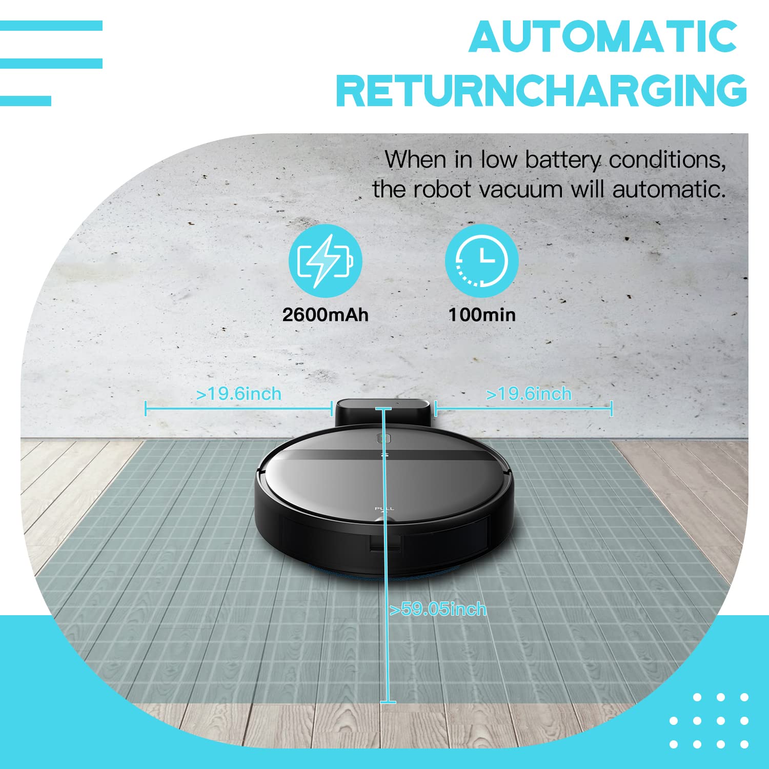 Smart Robot Vacuum and Mop Combo with WiFi/Alexa/App Control - Ultra-Slim Quiet Robotic Vacuum Cleaner for Pet Hair, Carpets & Hard Floors - Tangle-Free, Auto Recharge - Perfect for Home Cleaning with Pets and Multi-Surface Flooring