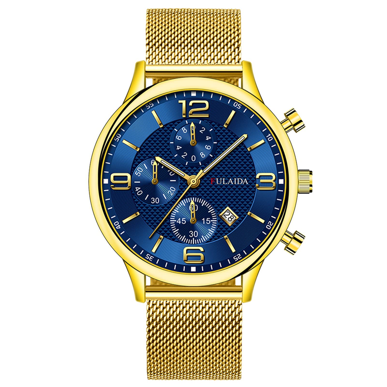 Luxury Men's Stainless Steel Mechanical Quartz Watch - Waterproof & Durable for Business, Casual & Outdoor Activities