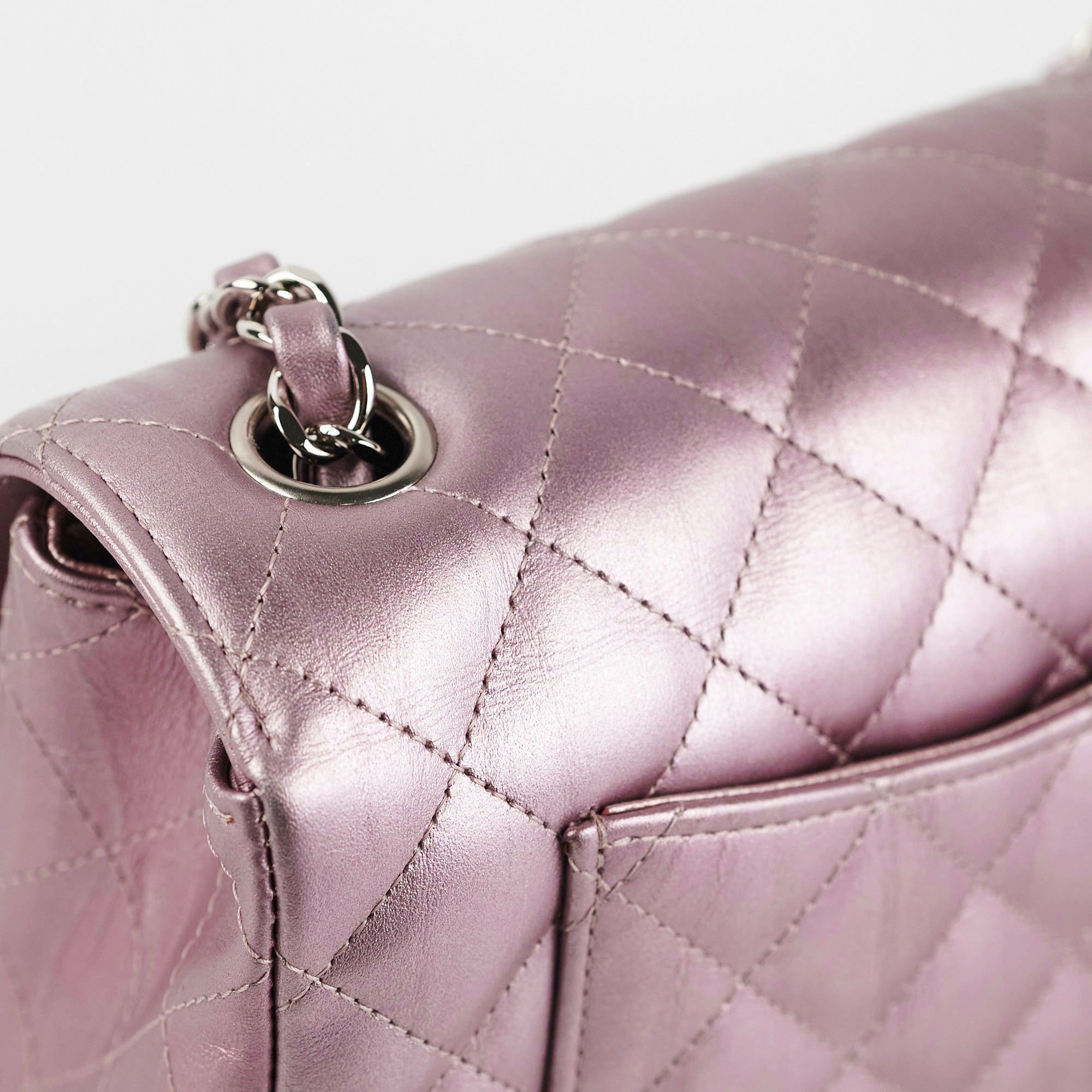 Chanel Mini Rectangular Iridescent Purple Crossbody Bag - Luxury Designer Handbag for Women | Perfect for Evening Parties, Date Nights & Special Occasions