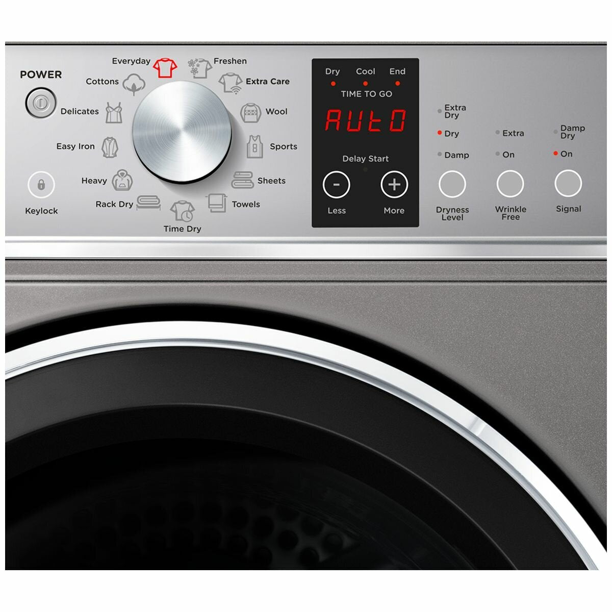 Fisher & Paykel Series 7 9kg Heat Pump Dryer - Energy Efficient, Graphite (DH9060PG2) - Perfect for Large Families & Eco-Friendly Homes