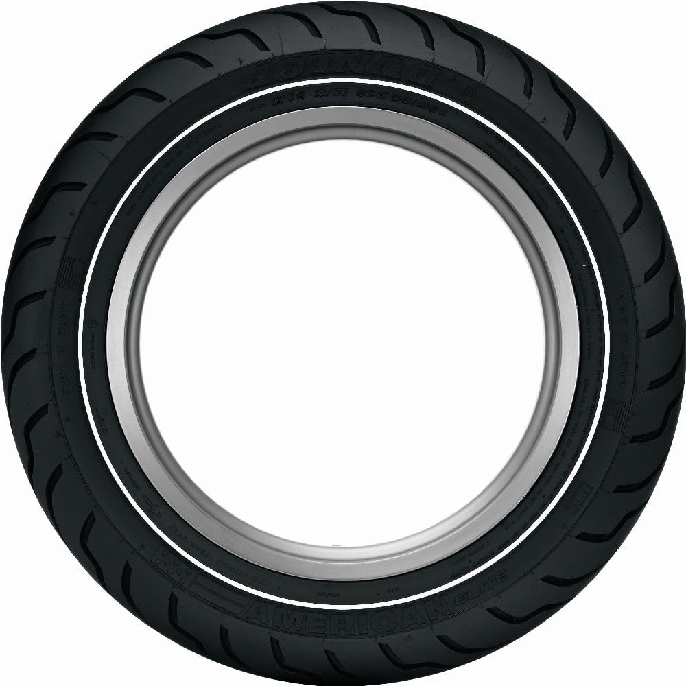 Dunlop American Elite 180/65B16 H All-Season Touring Motorcycle Tire - High Performance for Cruisers & Long-Distance Rides - Perfect for Highway Commuting & Road Trips