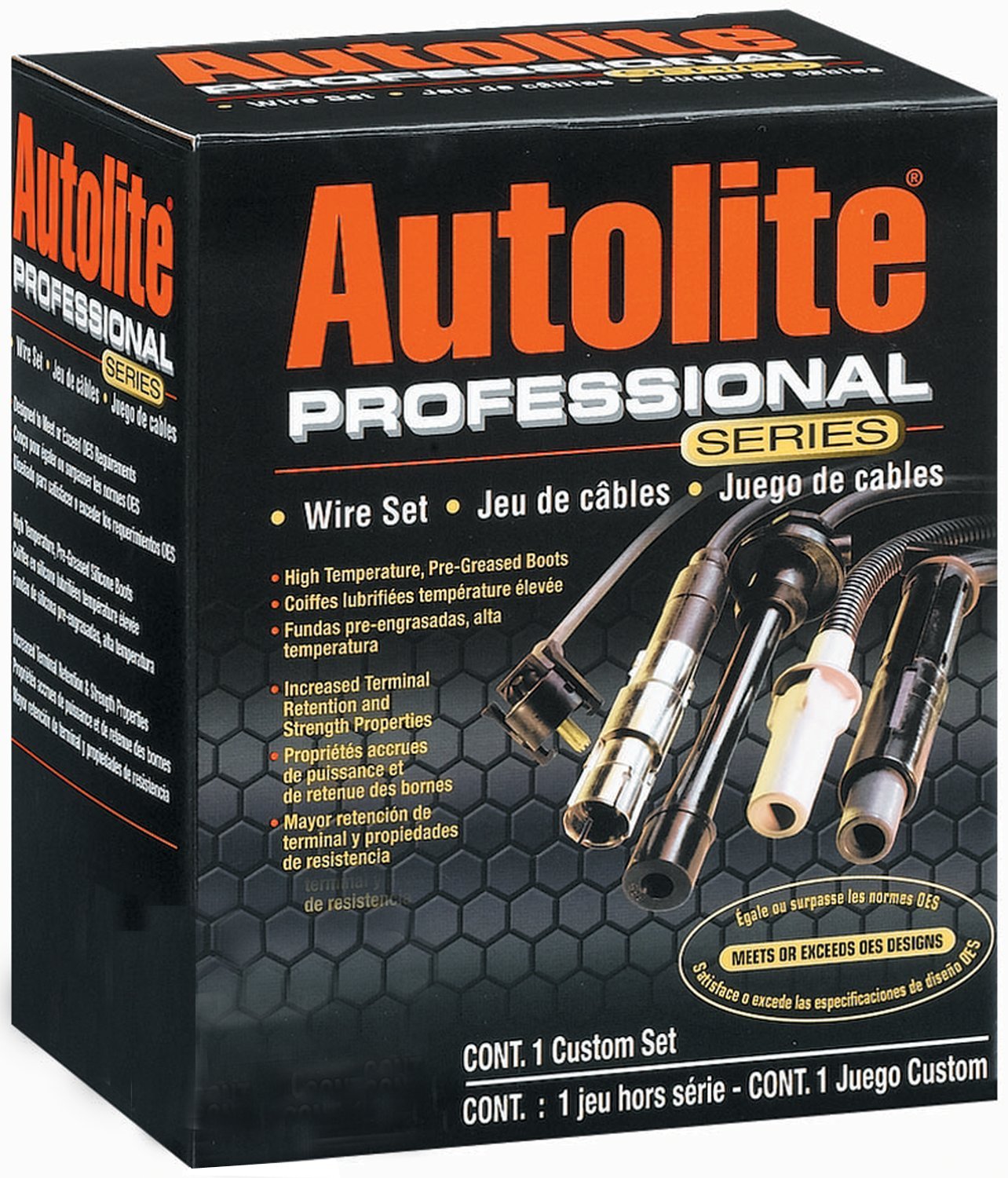 Autolite 96199 High Performance Spark Plug Wire Set - Compatible with Ford, Chevy, Dodge - Durable Ignition Wires for Smooth Engine Performance (Perfect for Daily Commuting, Off-Roading & Performance Upgrades)