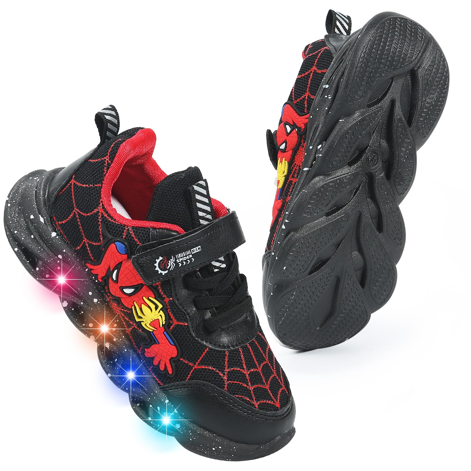 Glow in the Dark LED Light Up Sneakers for Men Women - Comfortable Running Shoes with Breathable Mesh for Jogging, Walking, Night Running & Outdoor Activities