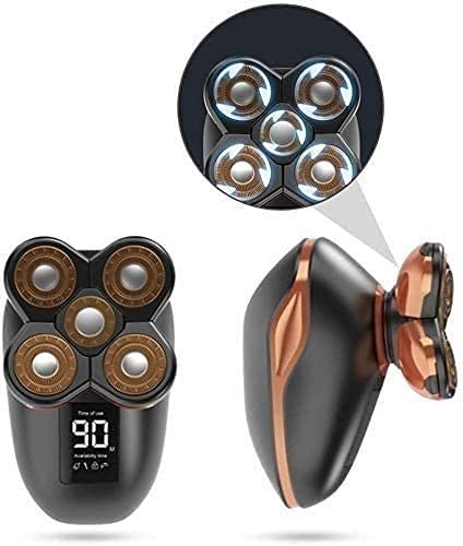 Premium Electric Razor for Bald Men - Rechargeable Wet & Dry Rotary Shaver with Waterproof Design & Easy Cleaning | Perfect for Travel, Gym & Daily Shaving Routine