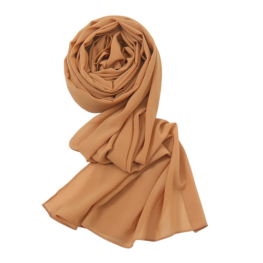 Yeieeo Chiffon Head Wraps for Women - Fashion Scarf Hijab for Daily Wear