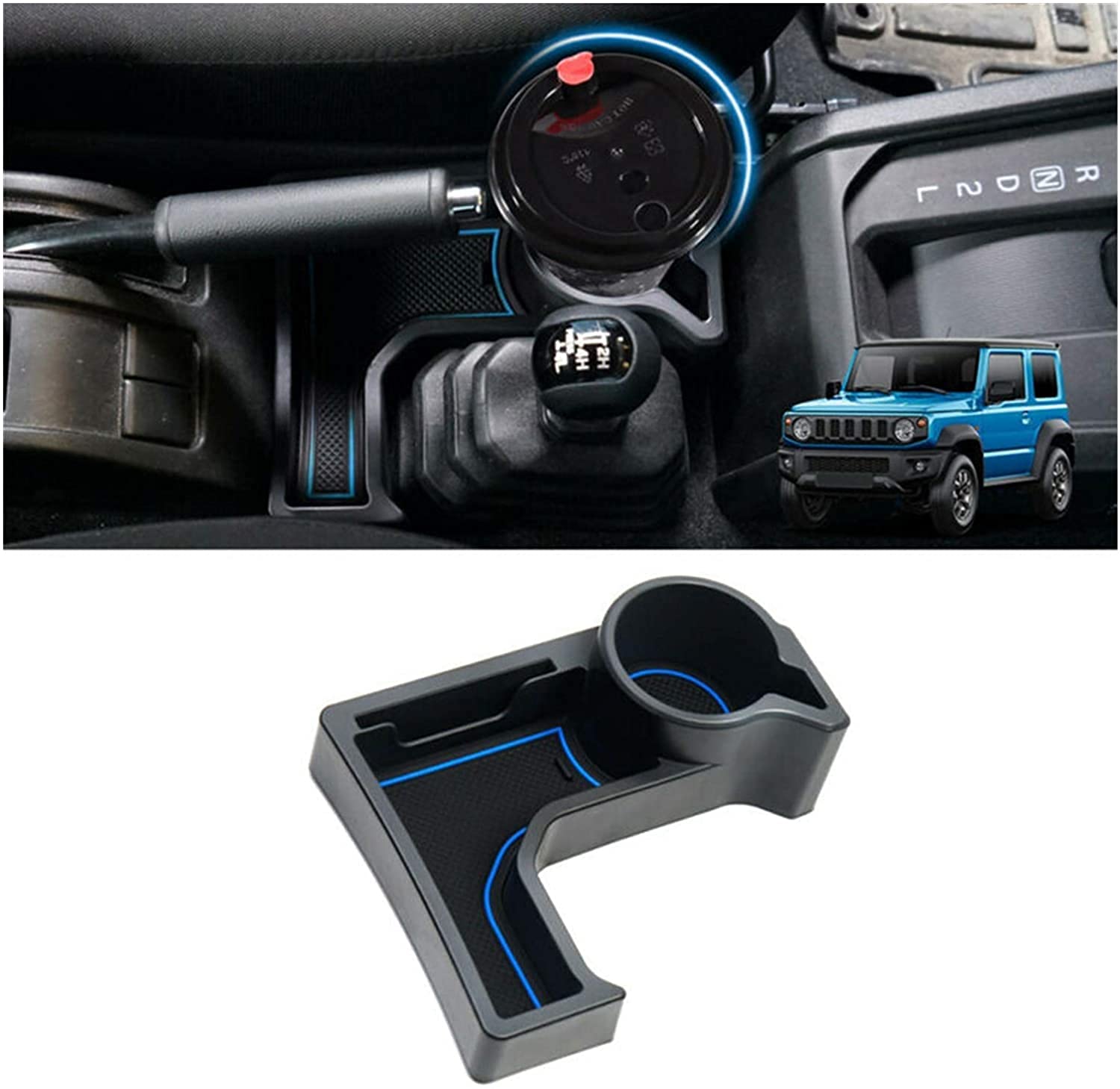Suzuki Jimny 2018-2021 Center Console Cup Holder Storage Box Replacement - Red Car Accessories for Organizer & Drink Holder | Perfect for Road Trips & Daily Commute