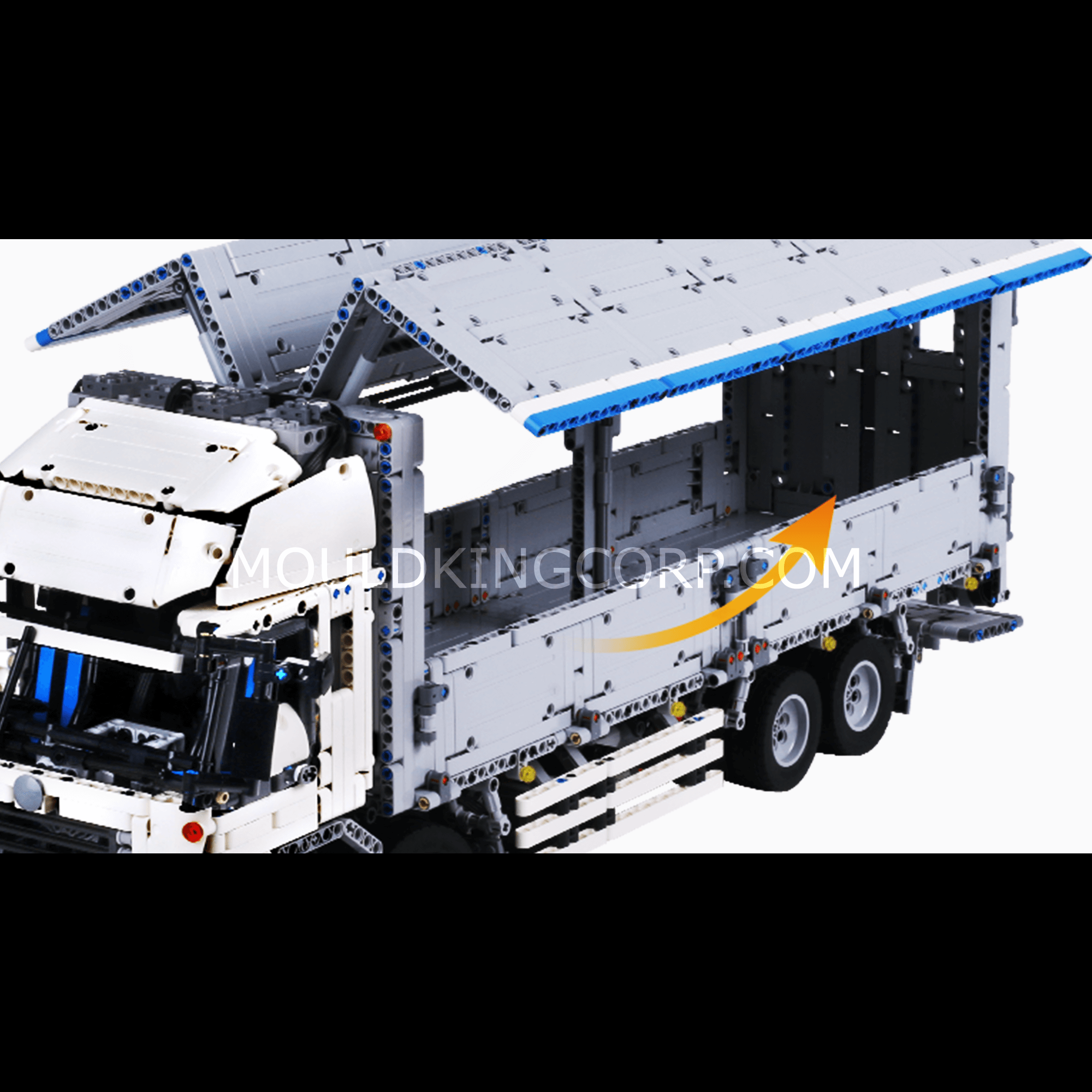 Mould King 13139 Remote Control Cargo Truck Building Blocks Set - 4166 Pieces STEM Toy for Kids & Adults | Construction Vehicle Model for Play, Display & Collector's Gift