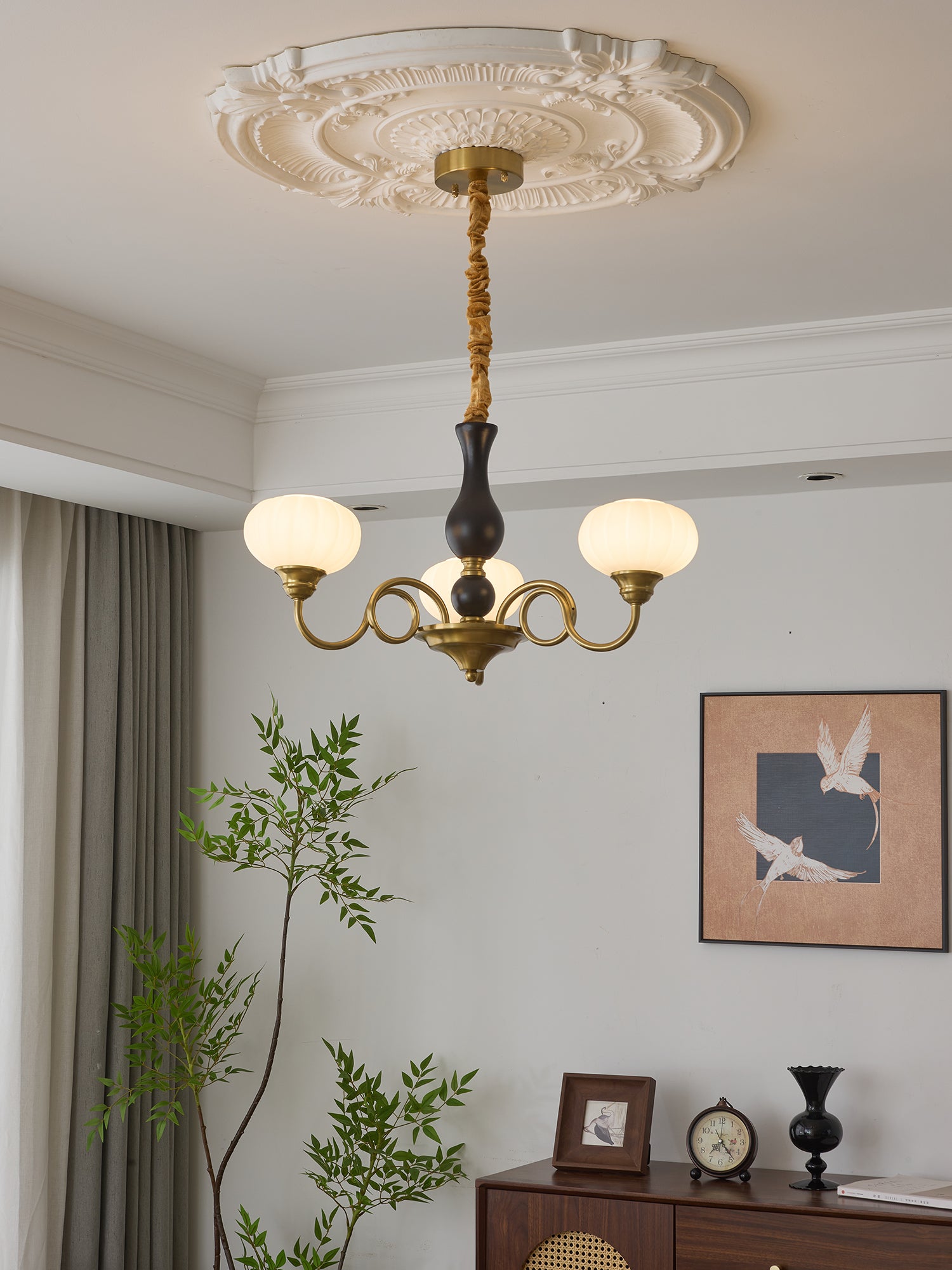Elaris Crystal Chandelier - Modern Elegant Ceiling Light Fixture for Dining Room, Living Room & Bedroom | Energy Efficient LED Lighting for Home Decor