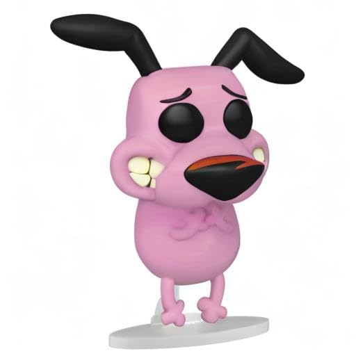 Funko Pop! Vinyl Figure - Courage The Cowardly Dog from Cartoon Network (3.75 Inches) with Pop Protector Case - Collectible Toy for Fans, Home Display & Gift Idea