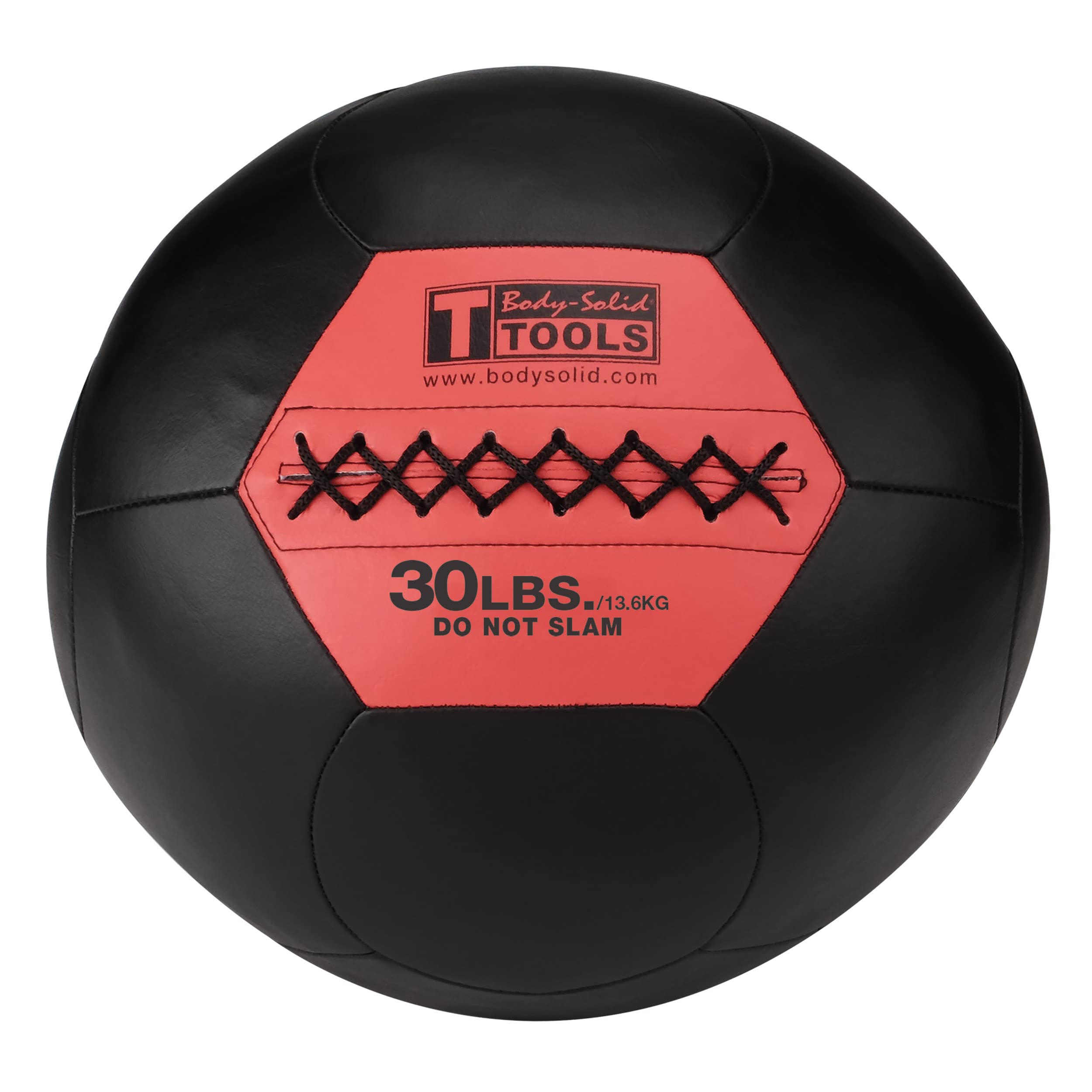 Body-Solid BSTSMB Soft Shell Medicine Ball – Non-Bouncing Wall Ball for Strength Training, Weight Loss, Core Workouts & Home Gym Fitness (6-30lbs, Black) – Perfect for CrossFit, Functional Training & Rehabilitation Exercises
