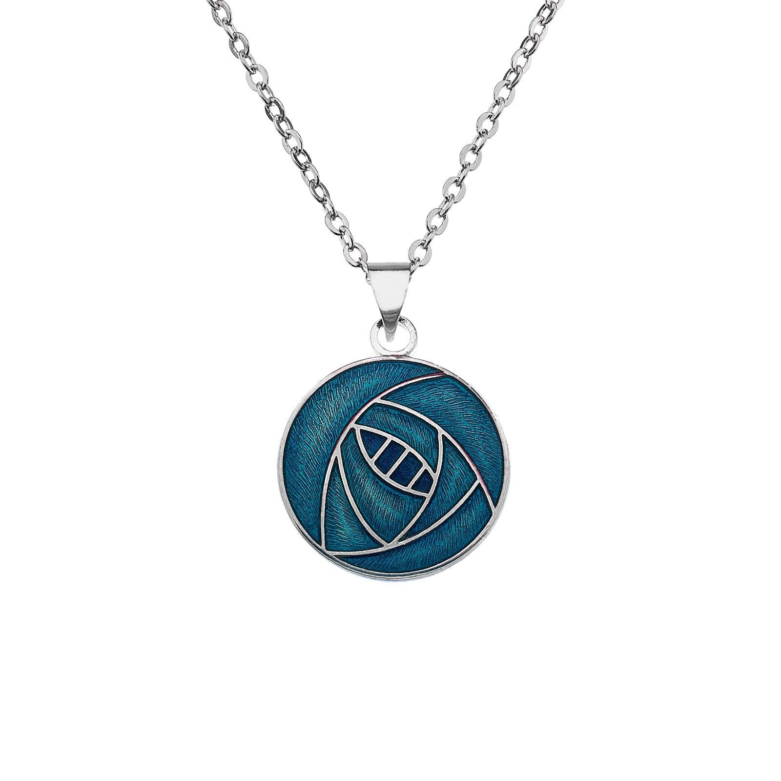 Sea Gems Mackintosh Rose Pendant Necklace - Silver Plated Elegant Jewelry with Branded Gift Box | Perfect for Anniversaries, Valentine's Day & Special Occasions