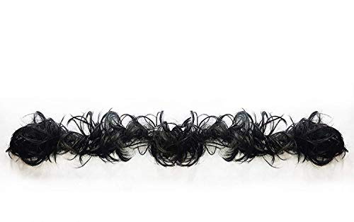 BOXO Women's Wedding Bun Maker Hair Accessory - Black Hair Donut for Bridal Updos & Formal Hairstyles - 10g (Pack of 1) - Perfect for Weddings, Prom, Ballroom Dances & Special Occasions