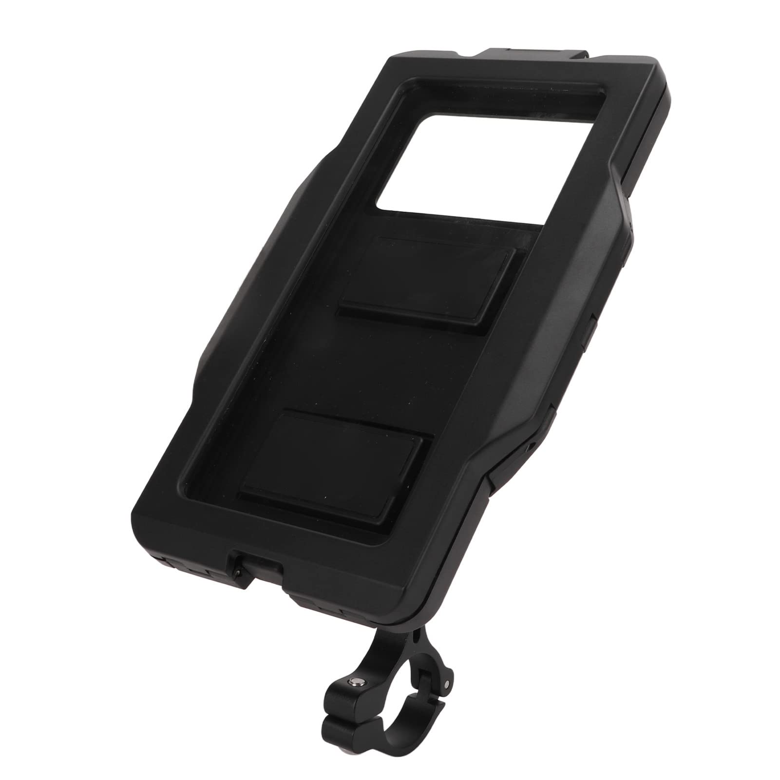 CHICIRIS Universal Motorcycle Handlebar Phone Mount - Waterproof Bike Phone Holder with Transparent Window & Anti-Slip Pad | Compatible with iPhone, Samsung, Smartphones | Perfect for Adventure Riding, Commuting & GPS Navigation