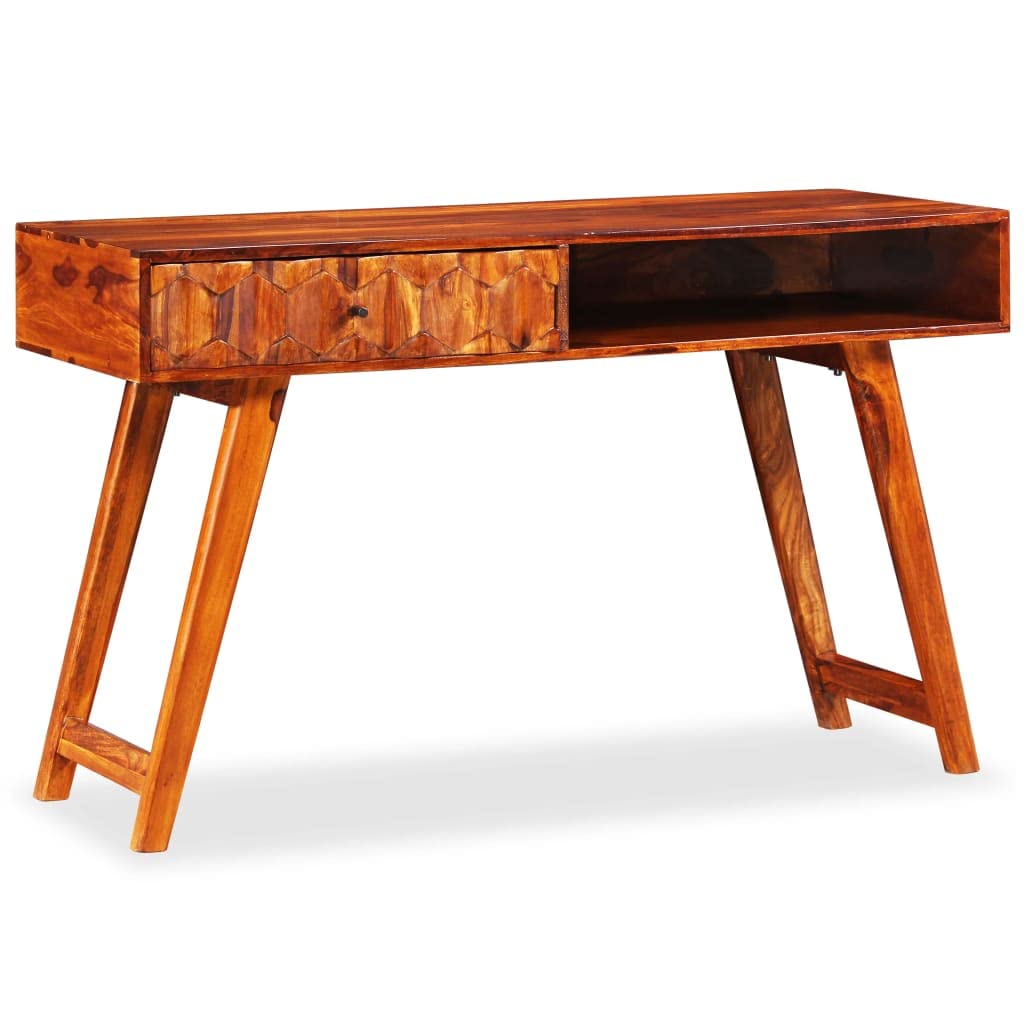 Sturdy Solid Sheesham Wood Writing Desk 46.5