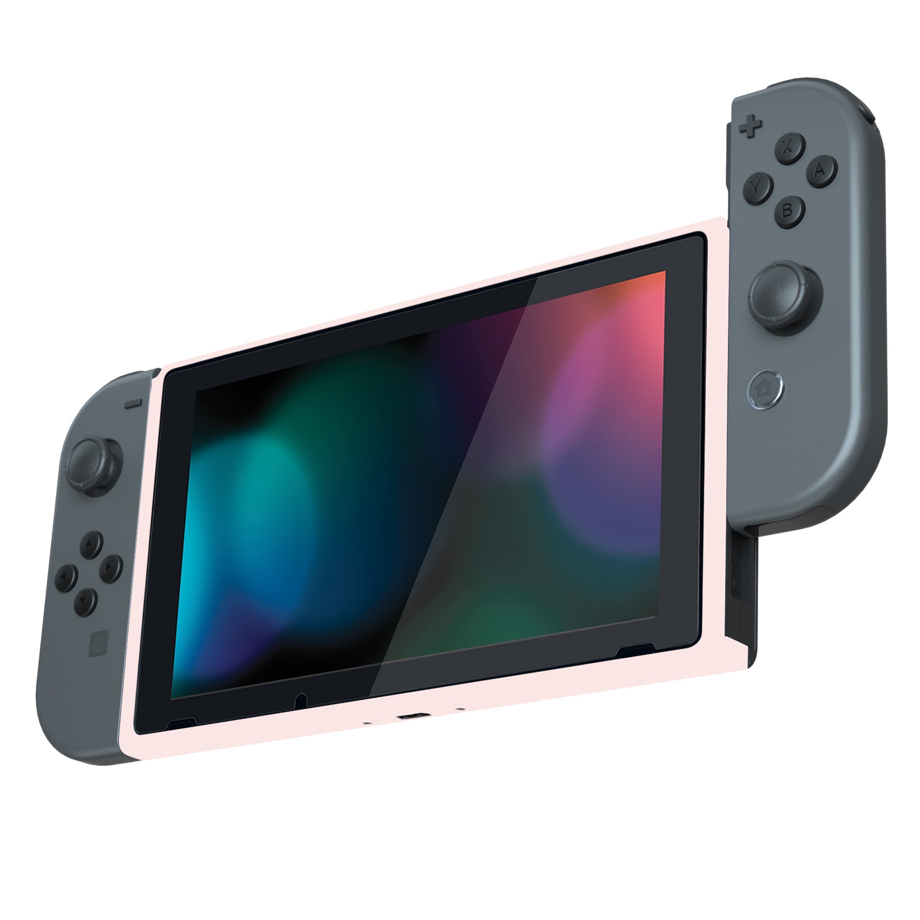 eXtremeRate Cherry Blossoms Pink DIY Replacement Shell for Nintendo Switch Console - Front Faceplate with Volume & Power Buttons (Console Not Included) | Perfect for Custom Gaming Setup & Gift Giving