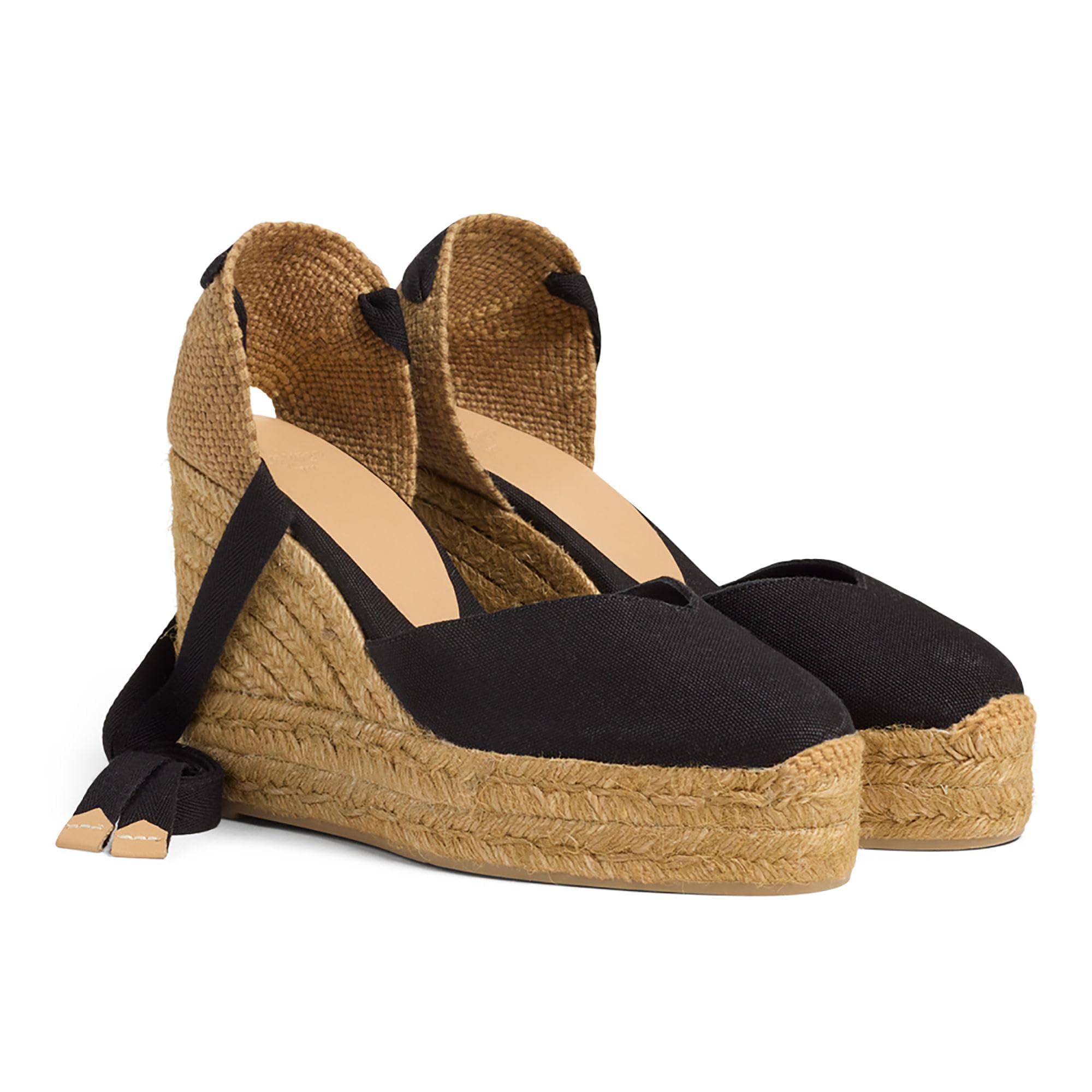Castañer Women's Espadrilles - Comfortable Summer Wedge Sandals for Beach, Vacation & Casual Outfits | Breathable Canvas & Jute Sole | Perfect for Walking, Travel & Outdoor Activities