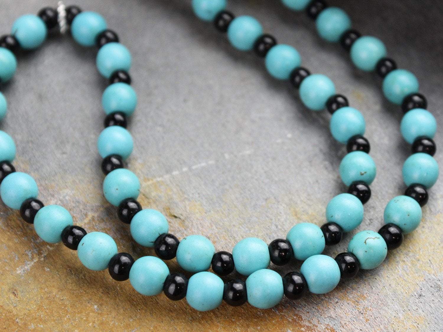Authentic 3 Dzi Bead Tibetan Necklace Handmade in Boudhanath Nepal | Spiritual Jewelry for Meditation, Yoga & Buddhist Blessings