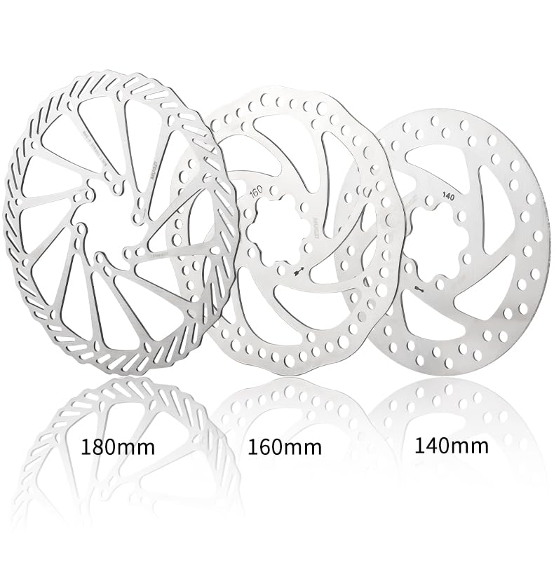 140mm Bike Disc Brake Rotor with 6 Bolts - Compatible with Road Bikes, Mountain Bikes, MTB & BMX - Perfect for Cycling, Commuting and Off-Road Adventures