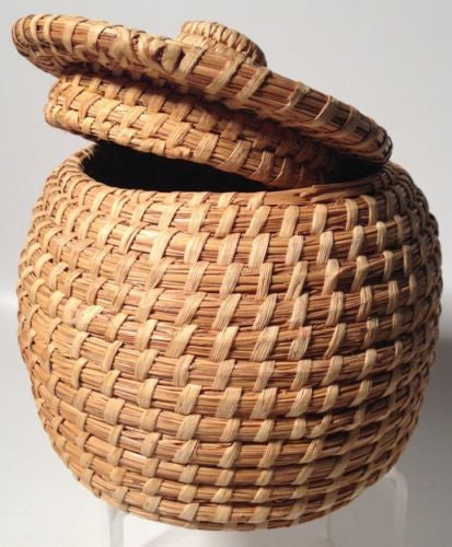 Handwoven Antique Indian Baskets - Traditional Home Decor & Storage for Boho, Farmhouse, or Rustic Interiors