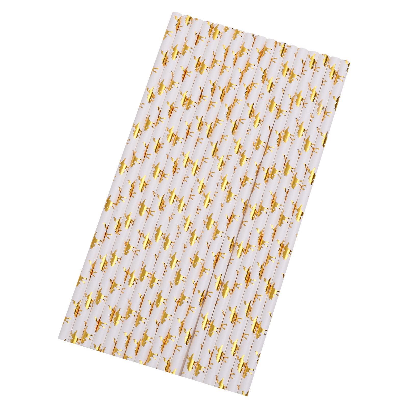 Premium Biodegradable Striped Paper Drinking Straws - 25 Pack Eco-Friendly Disposable Straws for Parties, Crafts & Kids - Perfect for Smoothies, Cocktails & DIY Projects