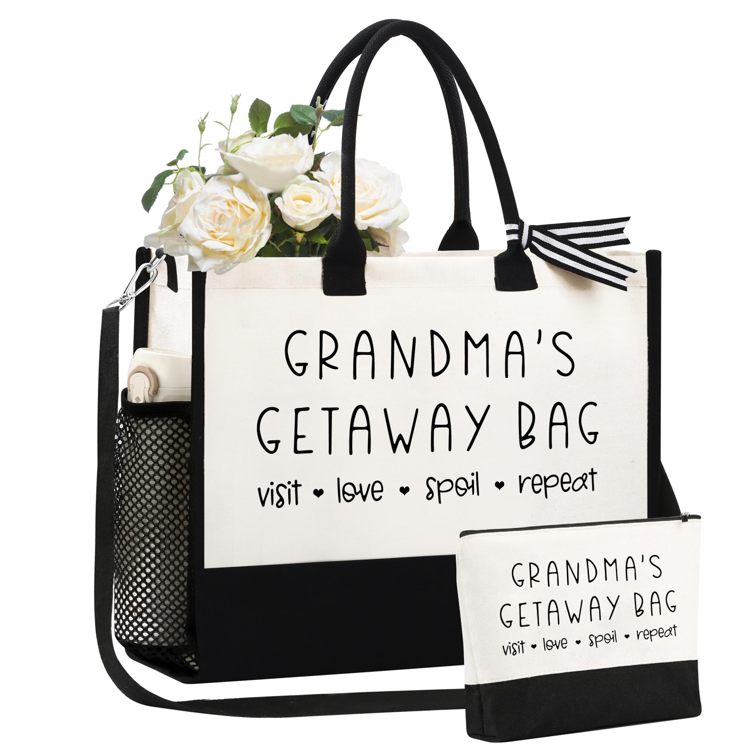 Personalized Canvas Tote Bag for Women - Birthday, Mother's Day, Wedding & Christmas Gift Ideas - Perfect for Beach, Shopping & Everyday Use