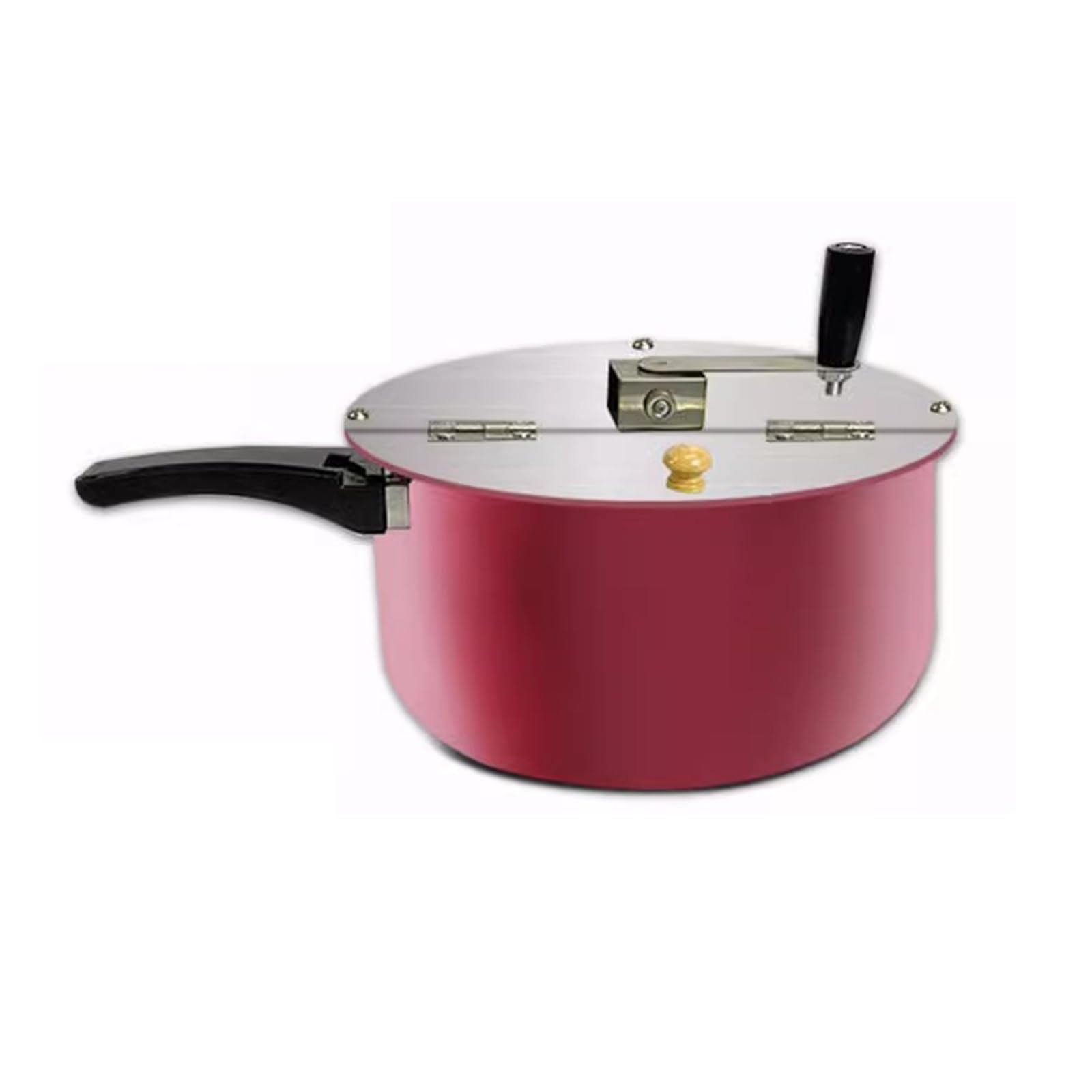 Stovetop Popcorn Maker - Manual Hand Crank Nonstick Commercial Popcorn Popper Pot for Gas Stove - Perfect for Movie Nights, Parties & Snack Bars