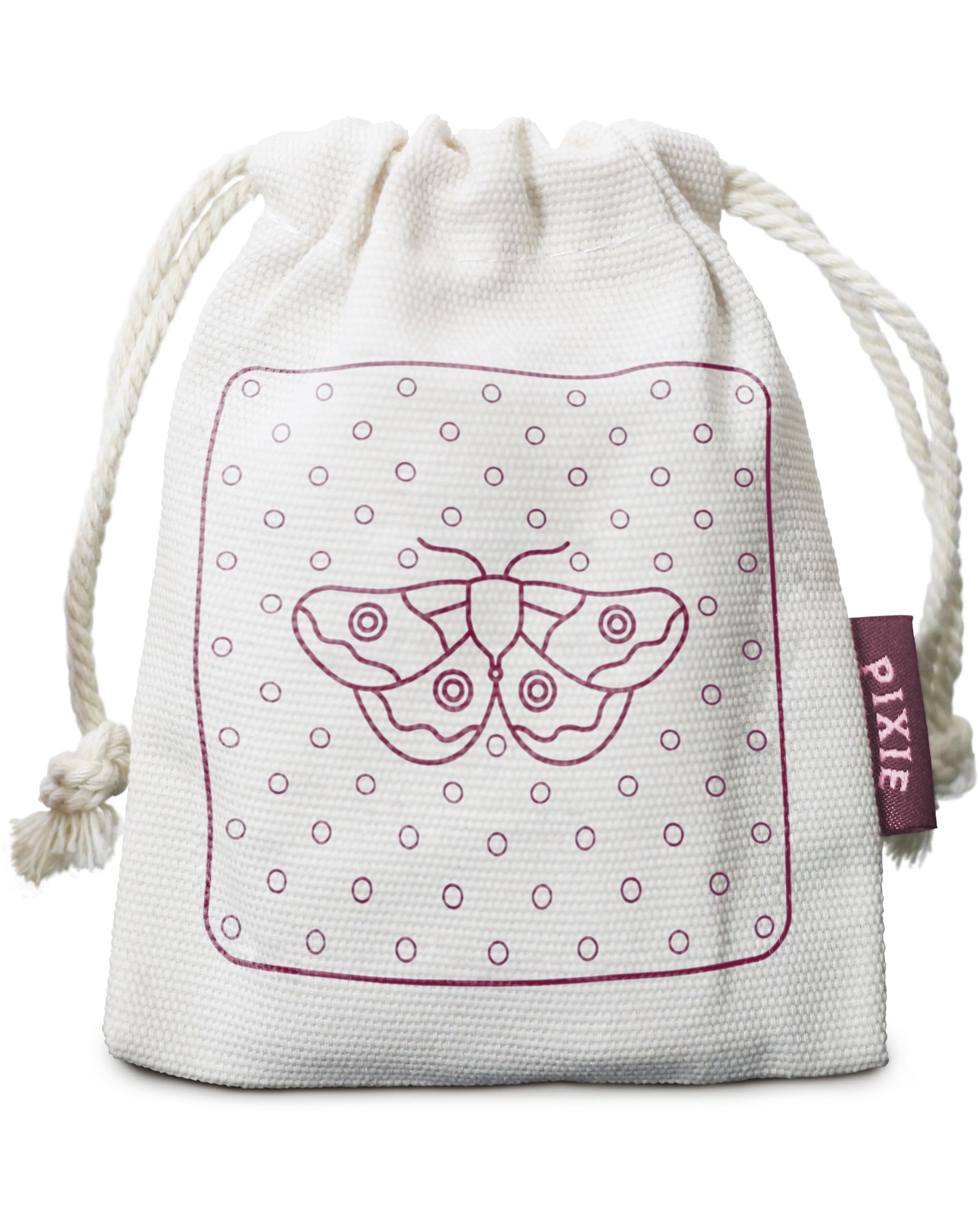 Organic Cotton Menstrual Cup Storage Bag - Reusable Holder for Period Cups, Discs & Kegel Balls - Breathable Travel Case for Sterilized or Washed Menstrual Products - Keep Your Cup Clean & Hygienic at Home or On-the-Go