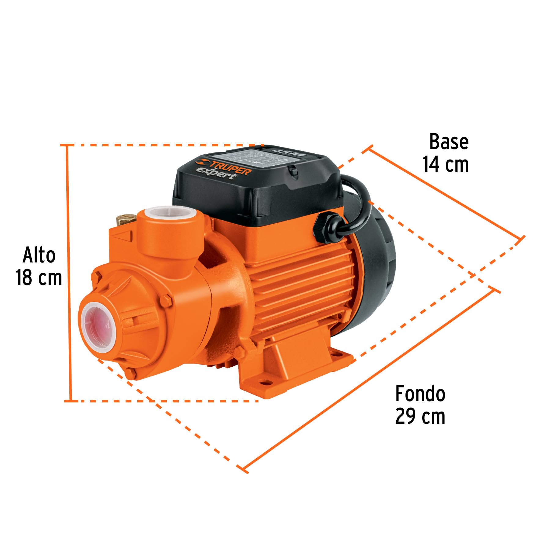 Truper Expert 3/4 HP Electric Water Peripheral Pump - High Efficiency for Home Irrigation, Pool Filling & Agricultural Use