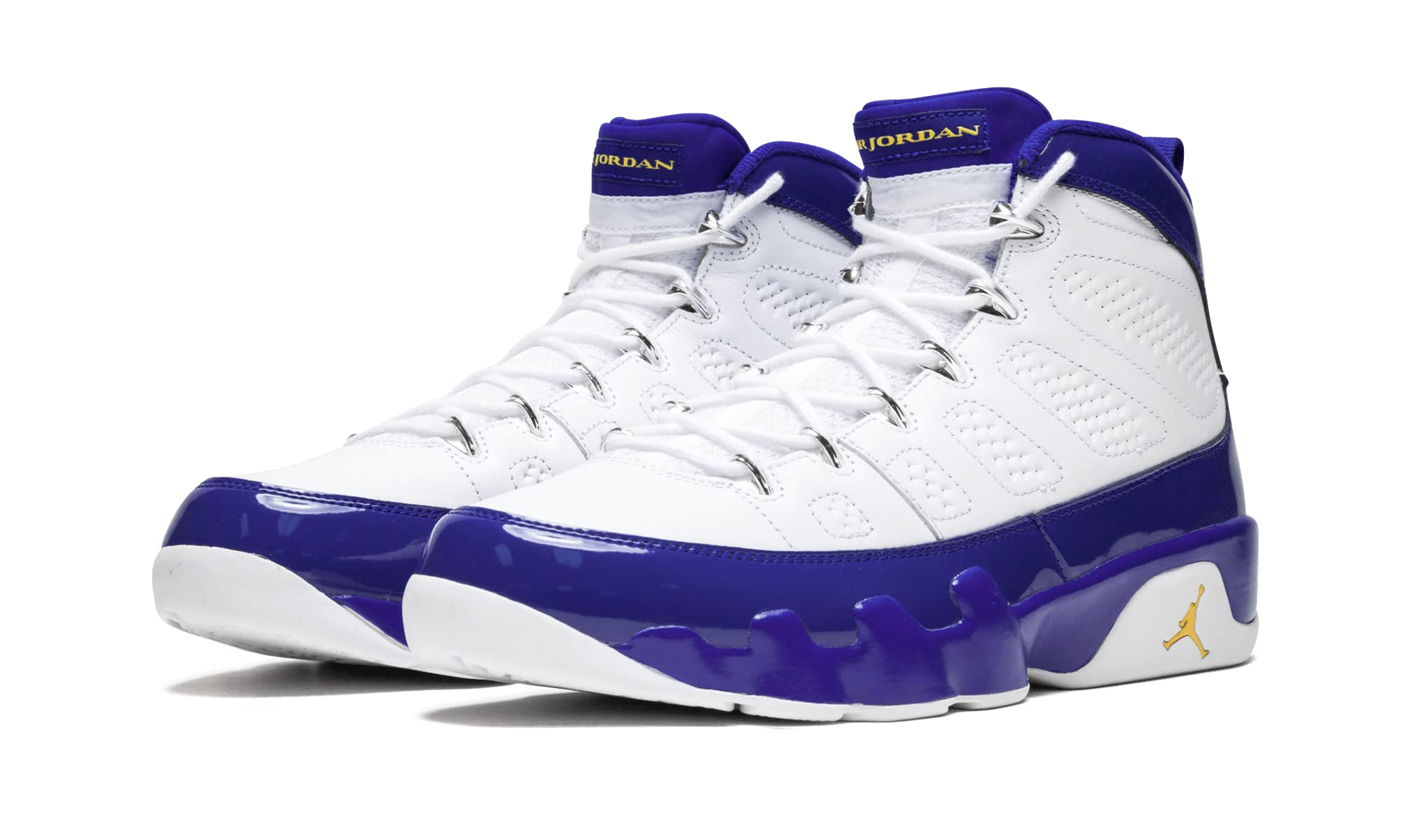 Jordan Men's Air Jordan 9 Retro Basketball Shoes 302370-121 White/Black - Size 8.5 for Court Performance & Street Style