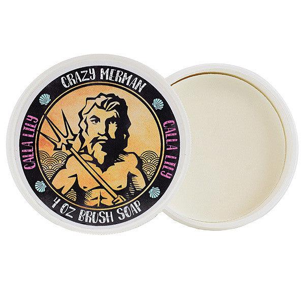 Crazy Merman Makeup Brush Cleaner Soap - Calla Lily Scented - Deep Cleansing & Quick Drying for Professional & Home Makeup Brushes - Perfect for Salon, Travel & Daily Makeup Routine