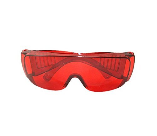 Anti-Fog & UV Protection Safety Goggles for LED Whitening Light Therapy - Red (1pc) - Perfect for Nail Salons, Dental Clinics & Home Gel Manicures