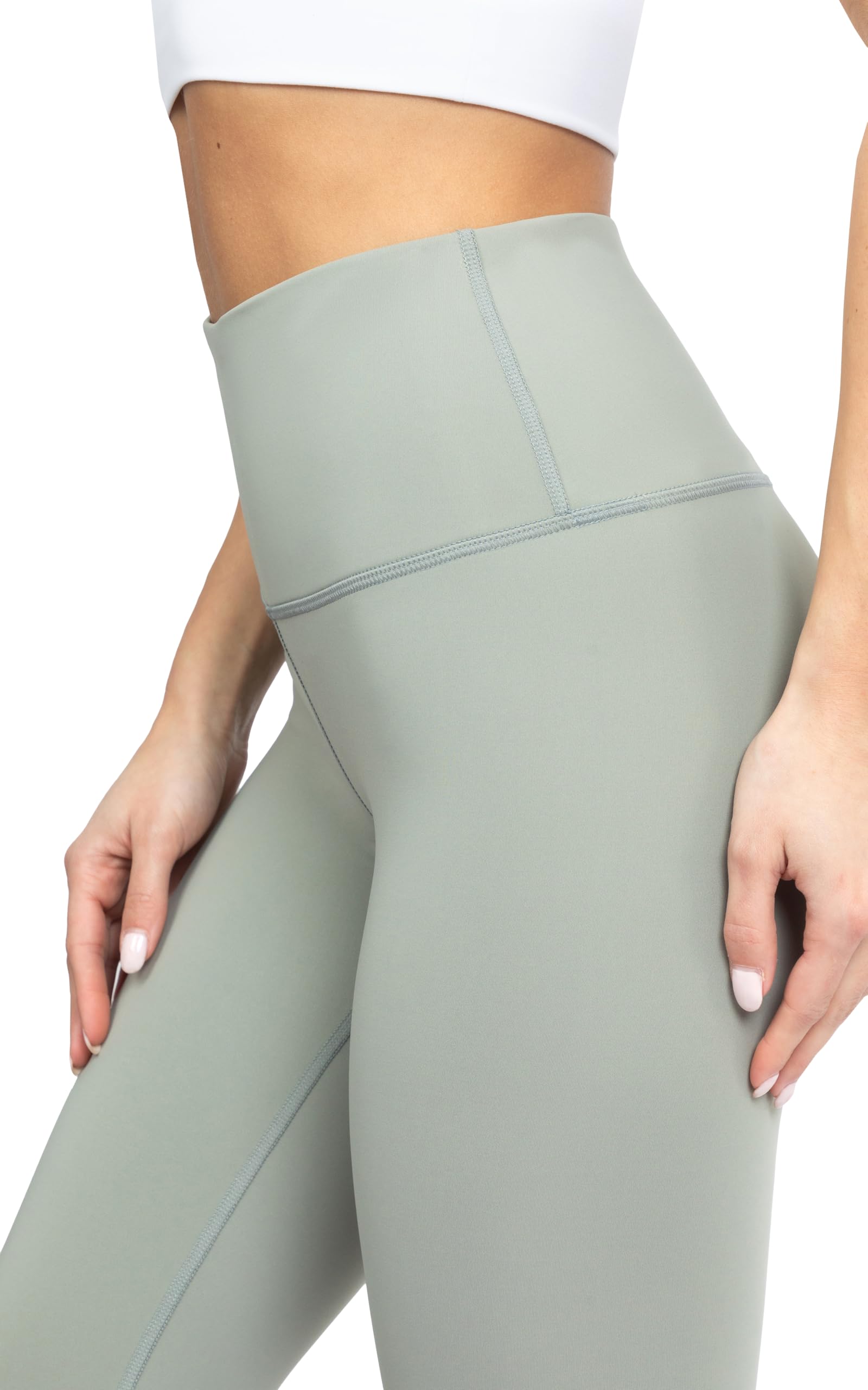 90 Degree By Reflex High Waist Squat Proof Interlink Leggings for Women - Shadow - 2X | Workout, Yoga & Running Tights | Plus Size Activewear for Gym & Lounge